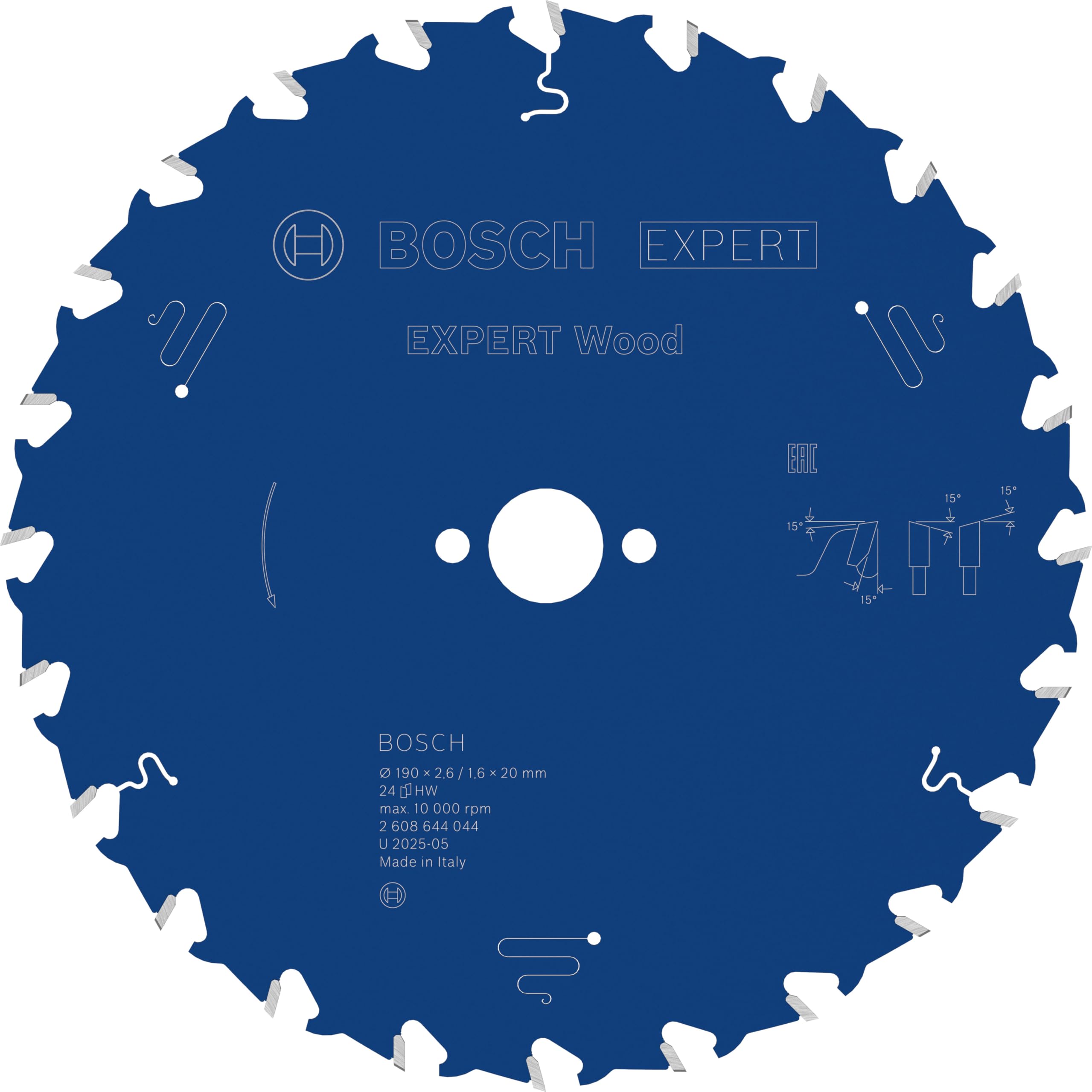 Bosch Expert lame scie circulaire bois 190x20 48 dents