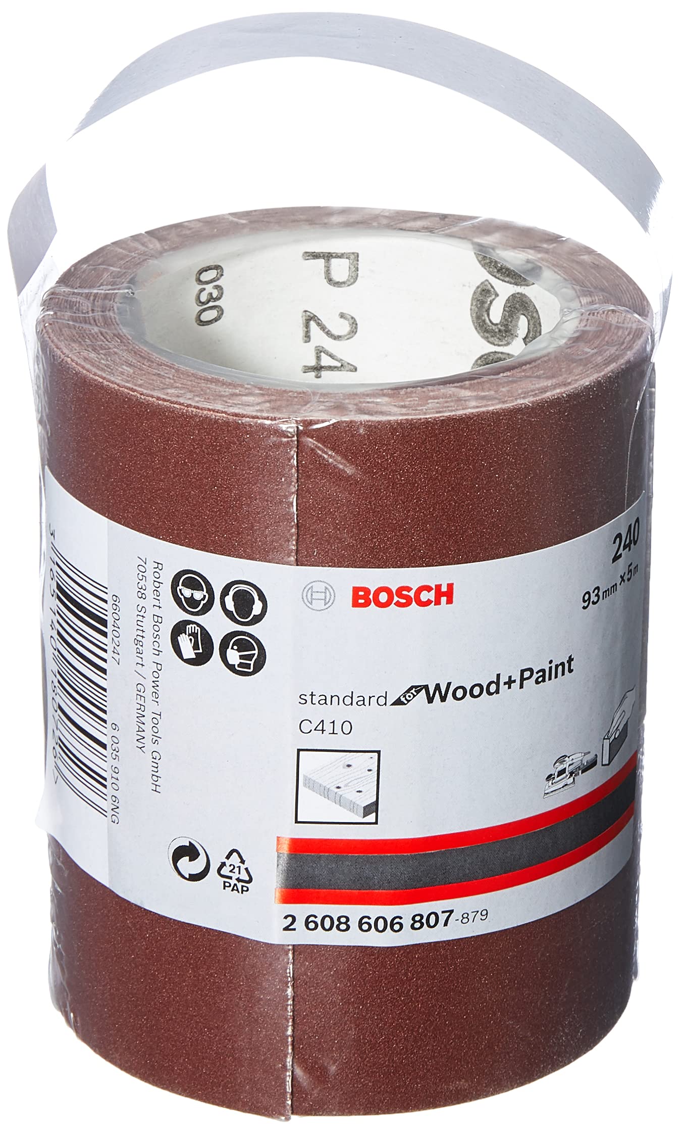 Bosch Abrasifs C410 rouleau abrasif grain 240 93mm x 5m