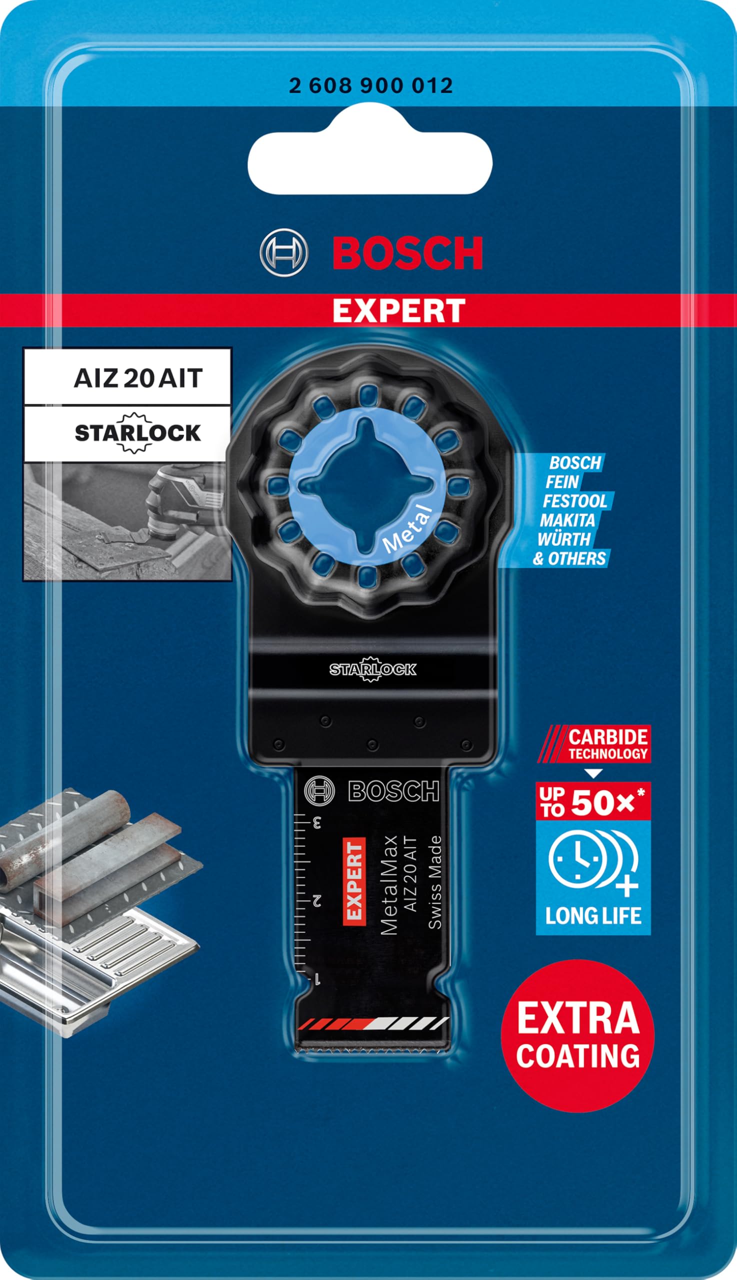 Bosch Expert MetalMax AIZ 20 AIT lame multifonction 40x20 1 pc