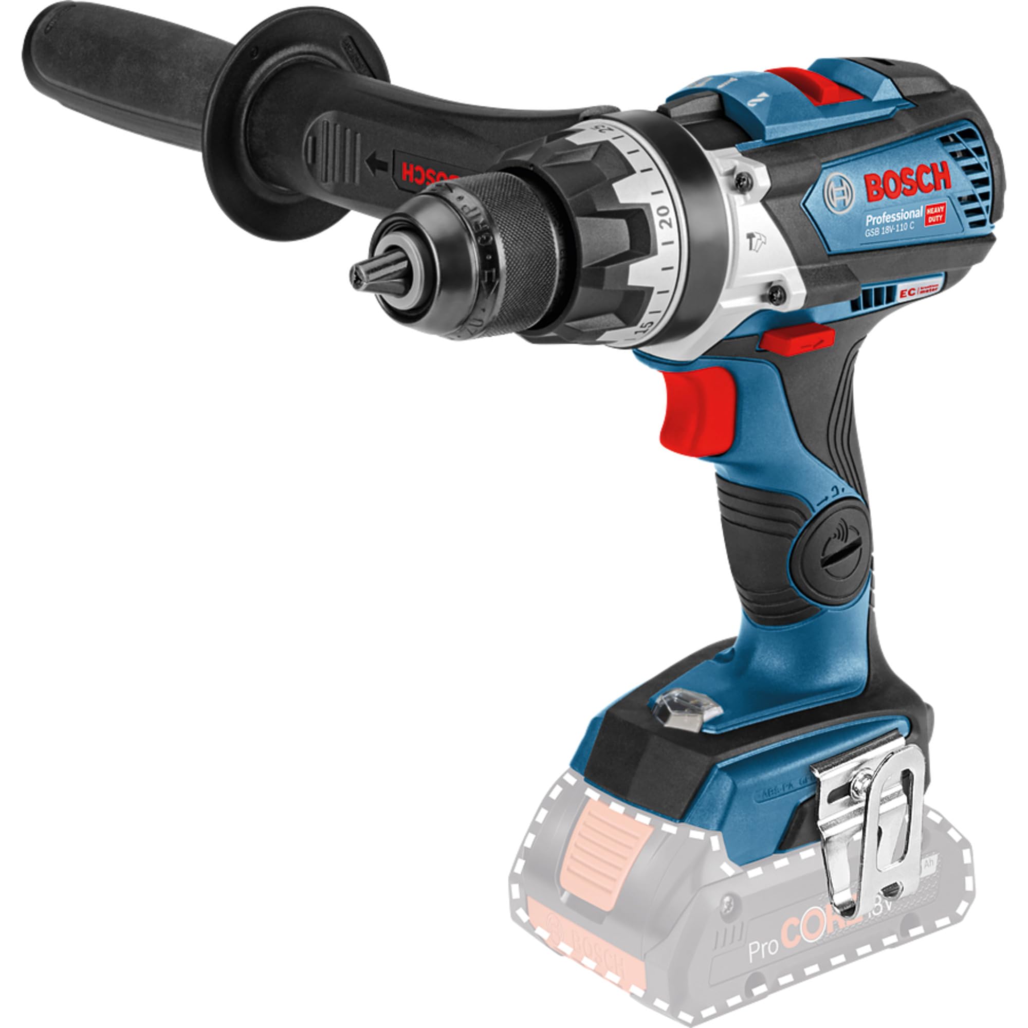 Bosch GSB 18V-110 C perceuse percussion 18V L-BOXX 2x4Ah