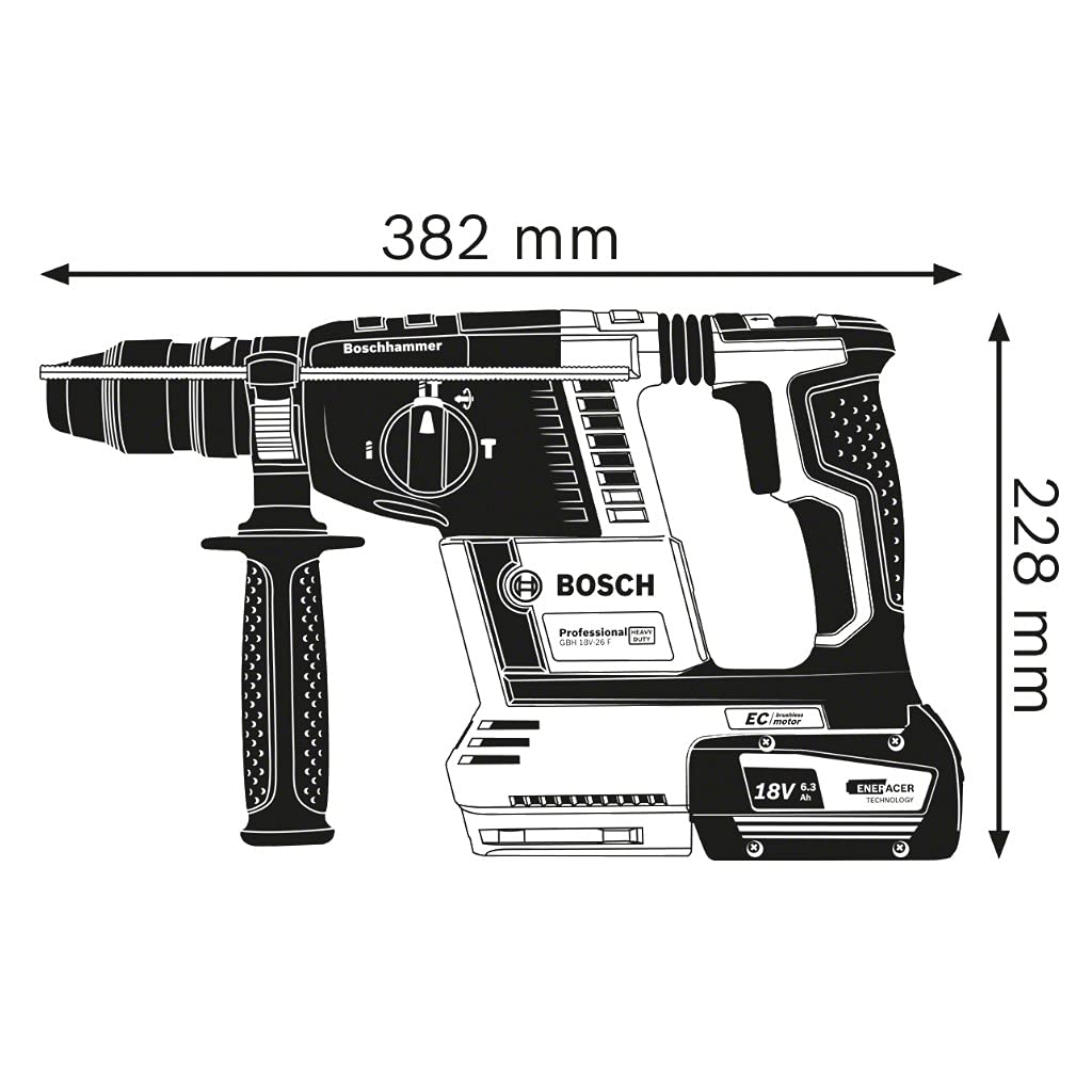 Bosch Professional Perforateur GBH 18V-26 F SDS plus 2,6 J