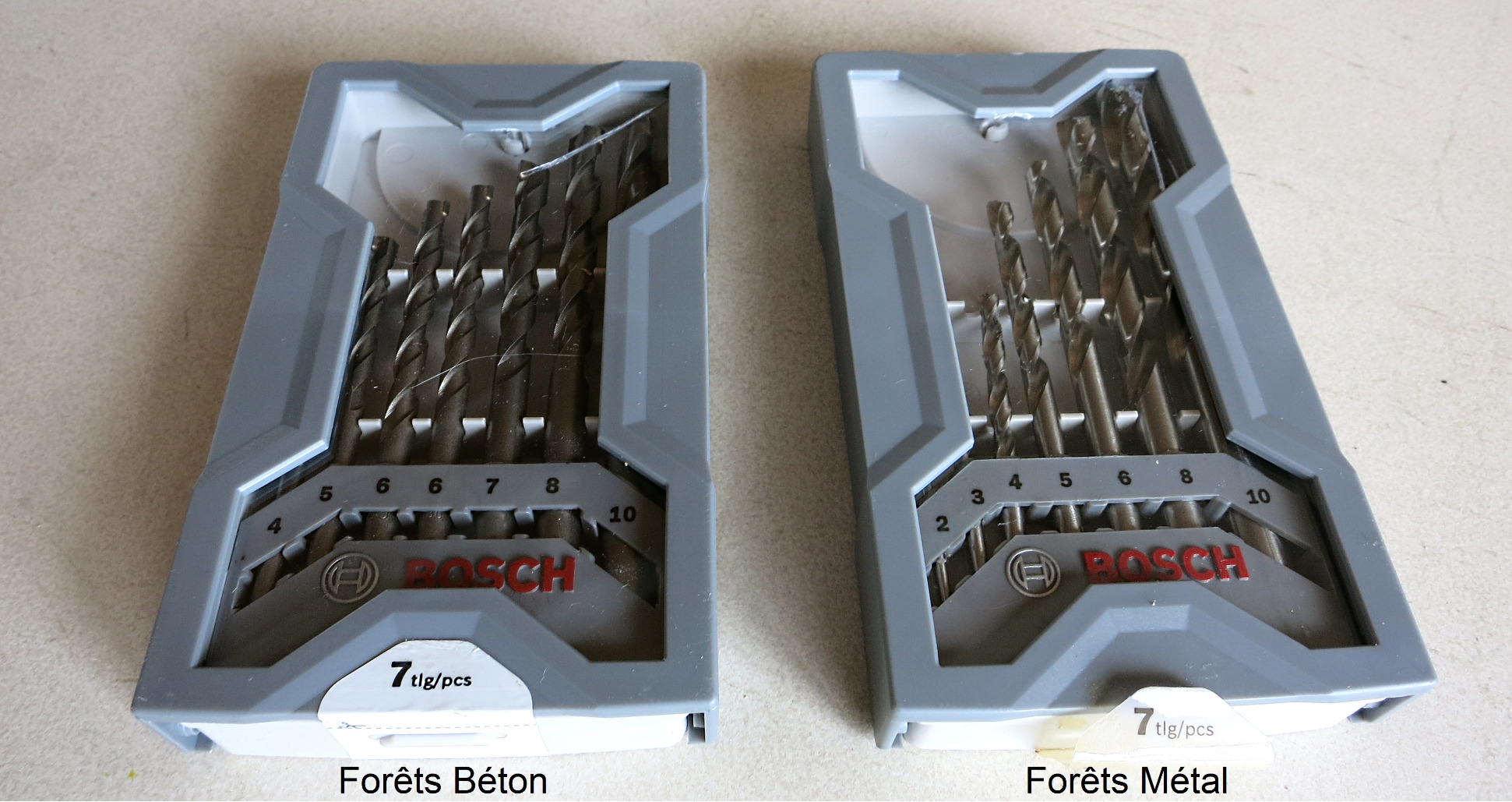 Bosch Forets coffret PRO Metal HSS-G 7 pcs acier