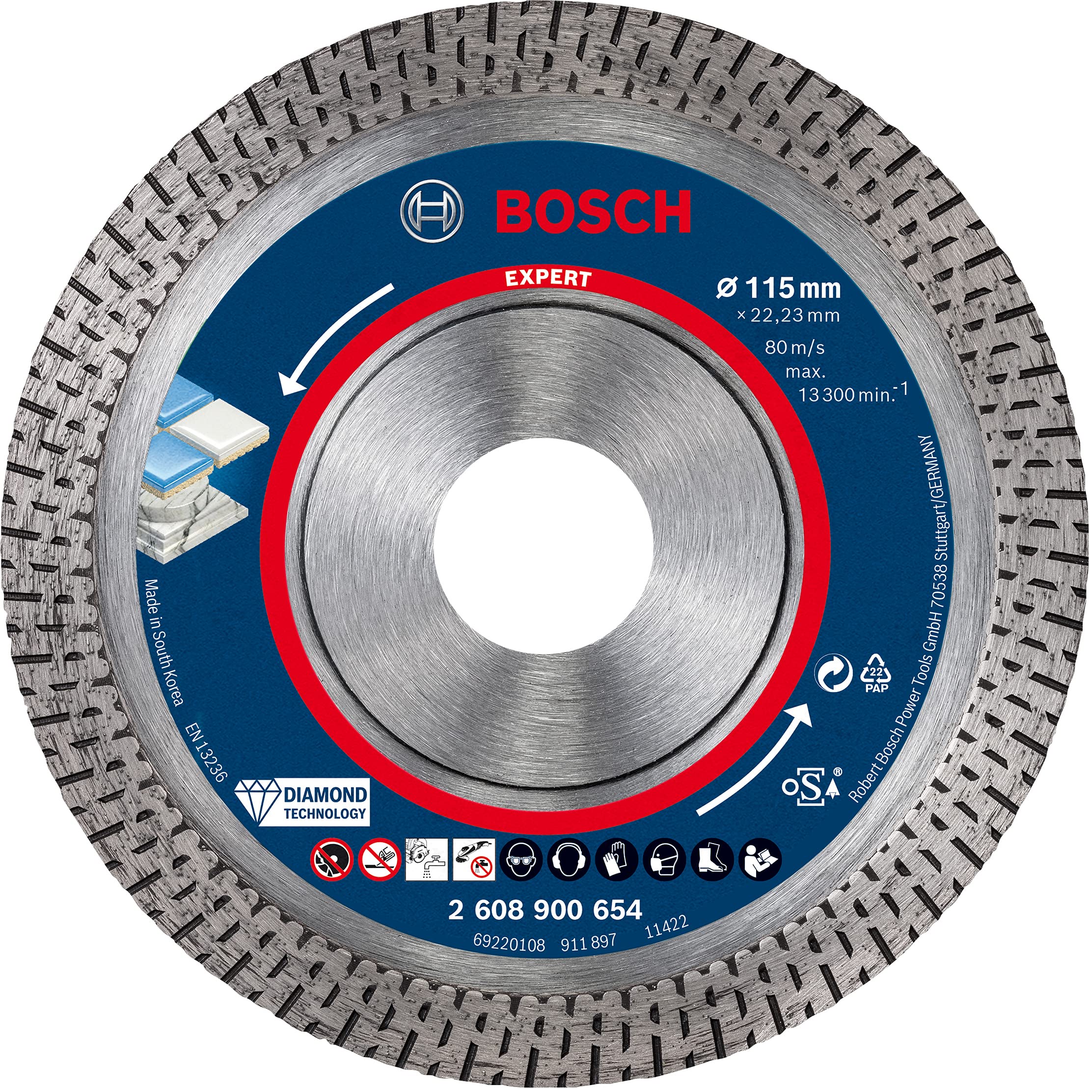 Bosch Expert HardCeramic disque diamant 125 mm carrelage dur