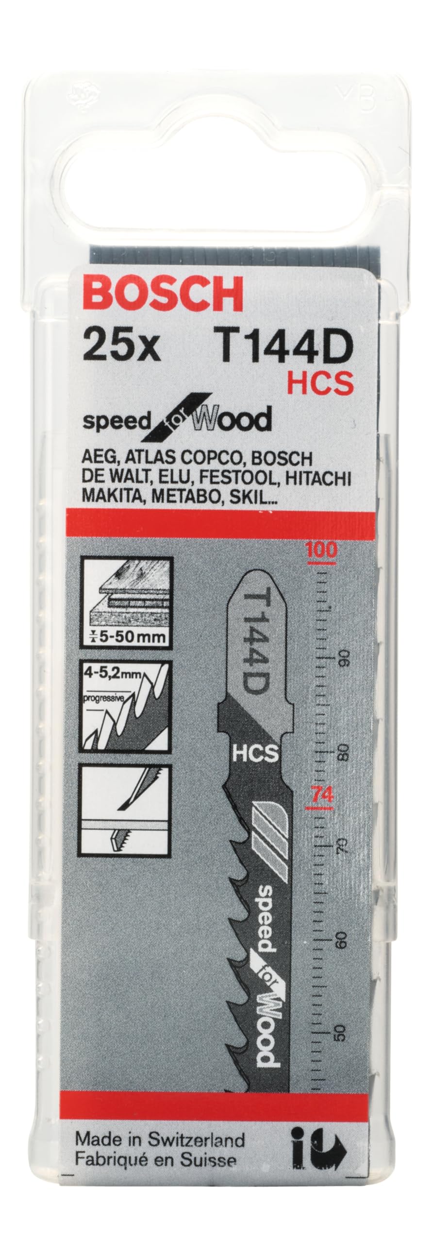 Bosch T 144 D lame scie sauteuse bois 25 pièces Speed
