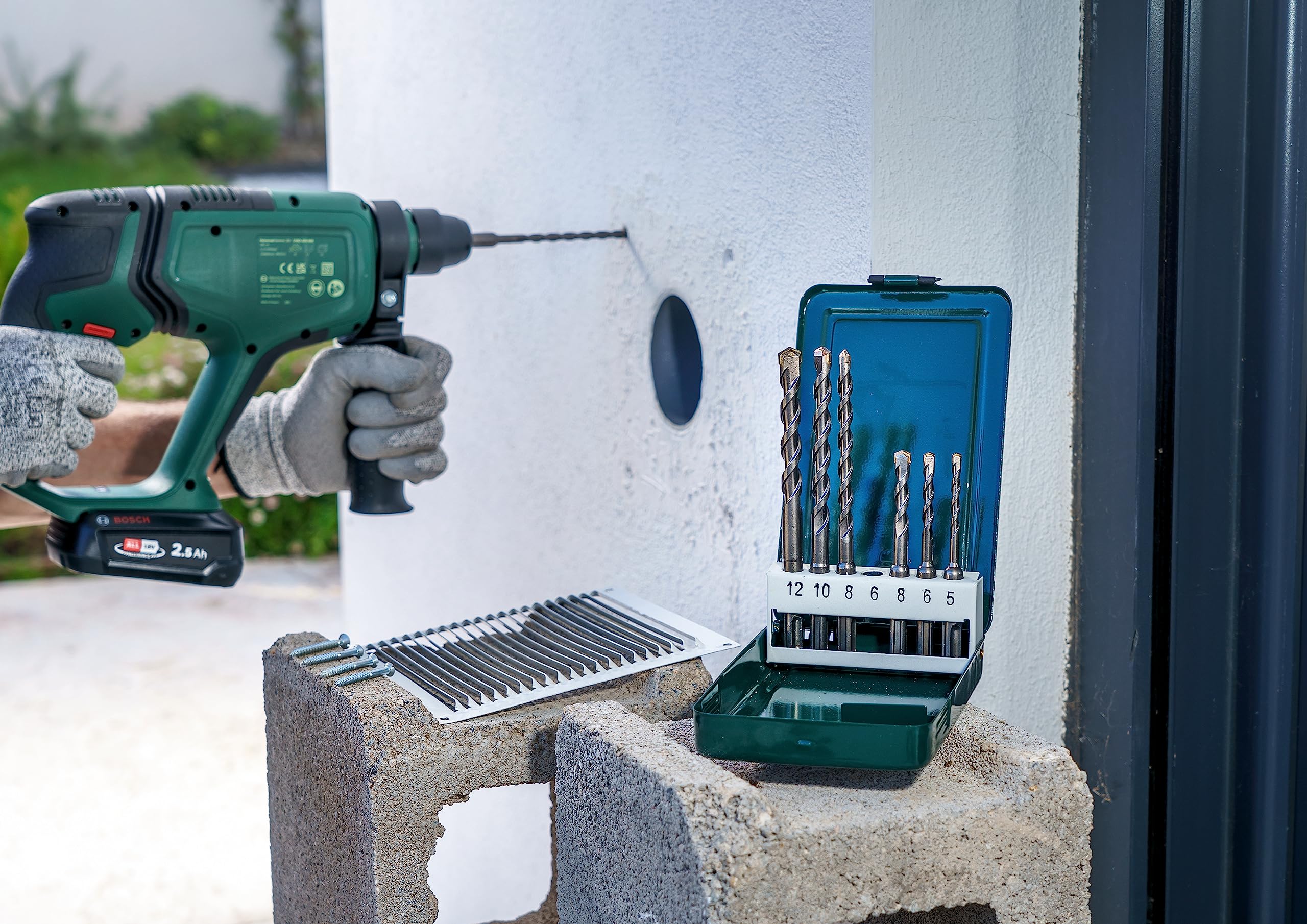 Bosch Forets kit SDS-Plus pierre béton 7 pces 5-12 mm