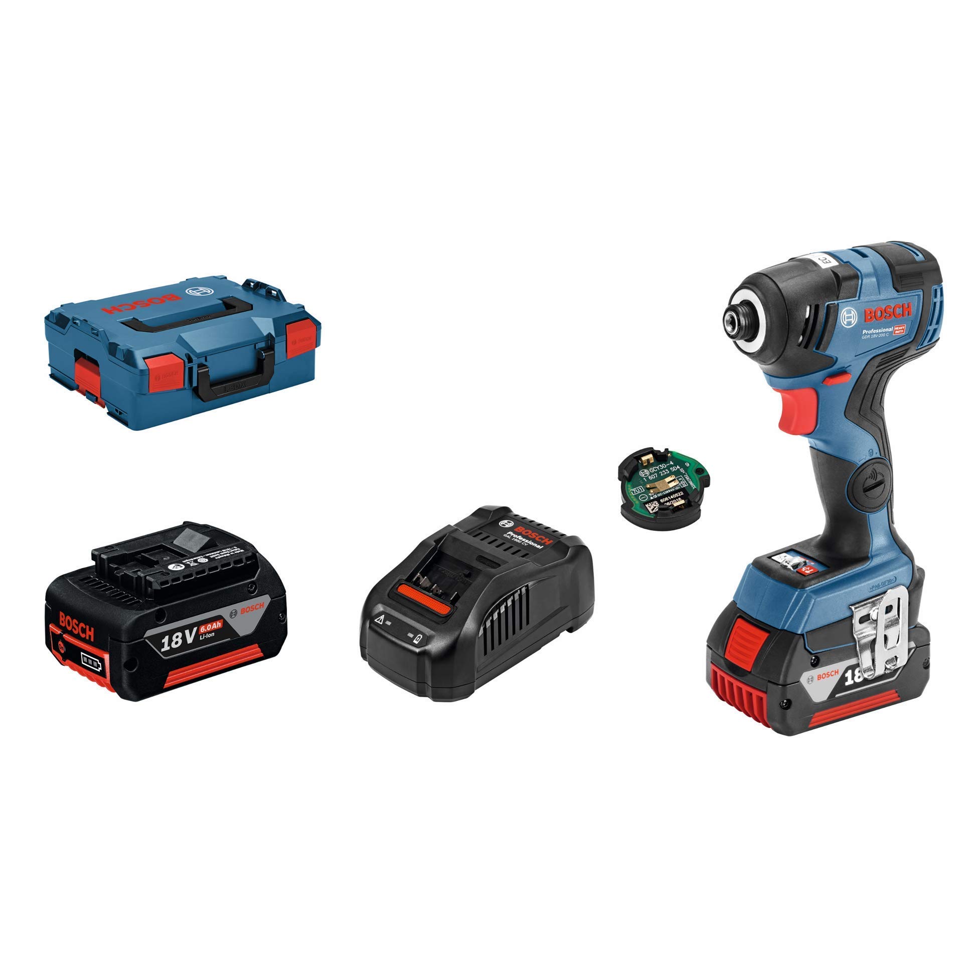 Bosch GDR 18V-200 C Visseuse à Chocs 18V Solo L-BOXX