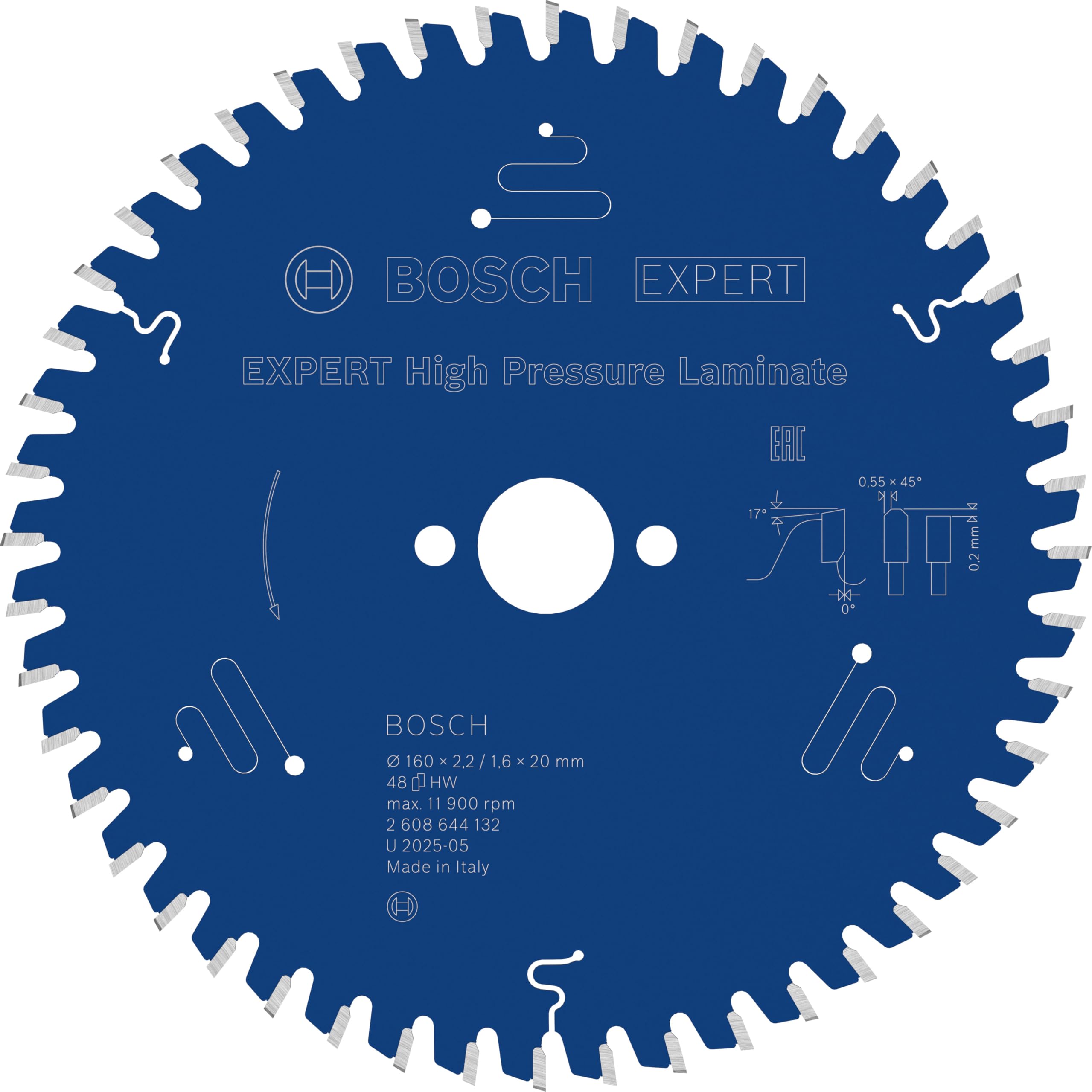 Bosch Expert Lame scie circulaire 160x20mm T48 stratifié