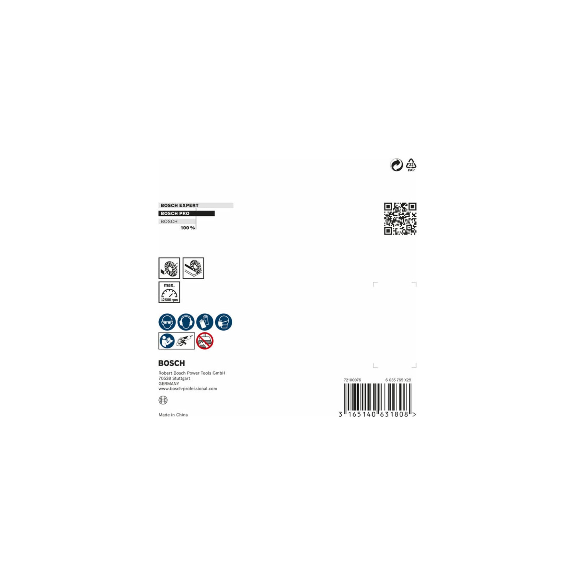 Bosch PRO Steel brosse circulaire 115 mm M14 acier