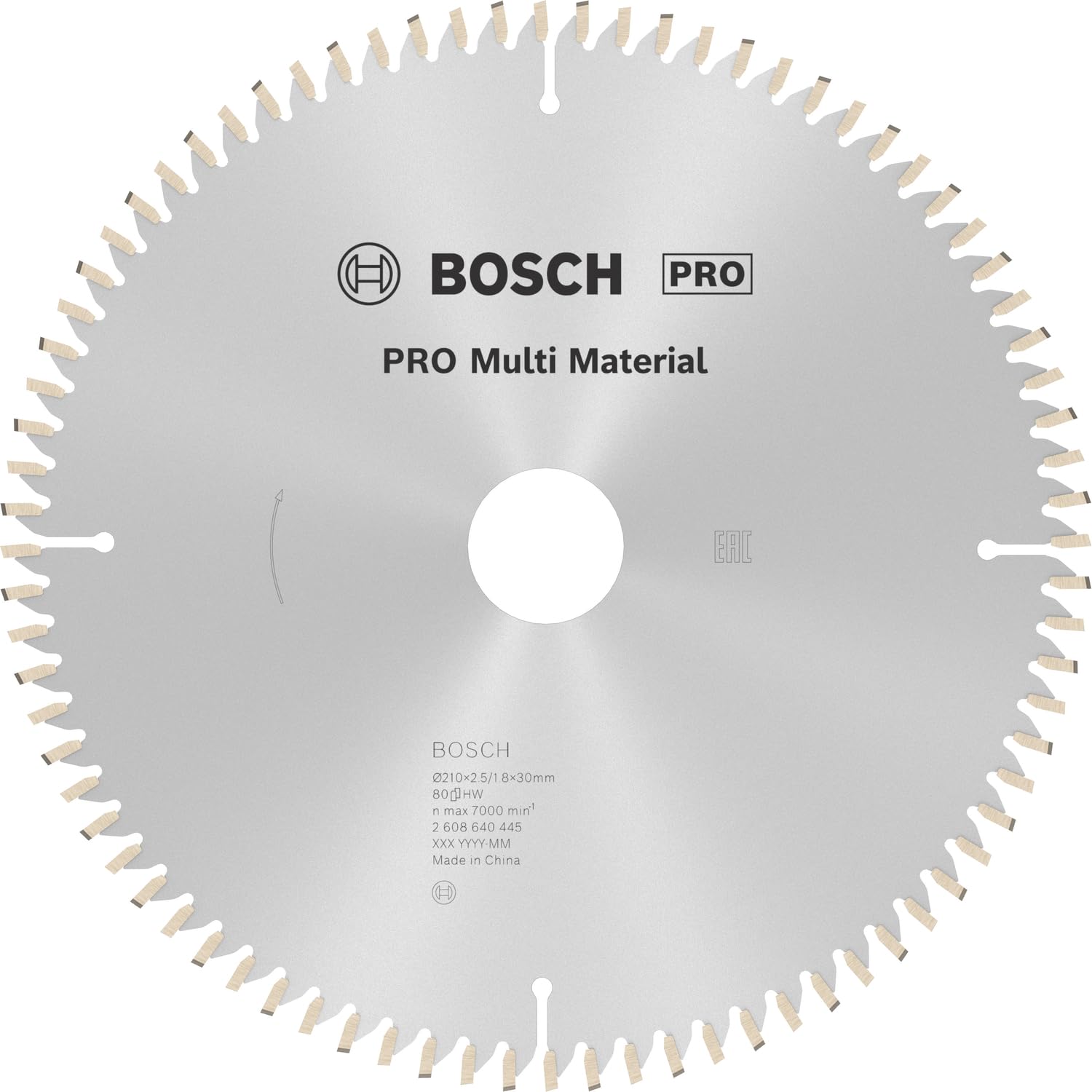 Bosch PRO Multi Material Lame circulaire 216x30 80 dents