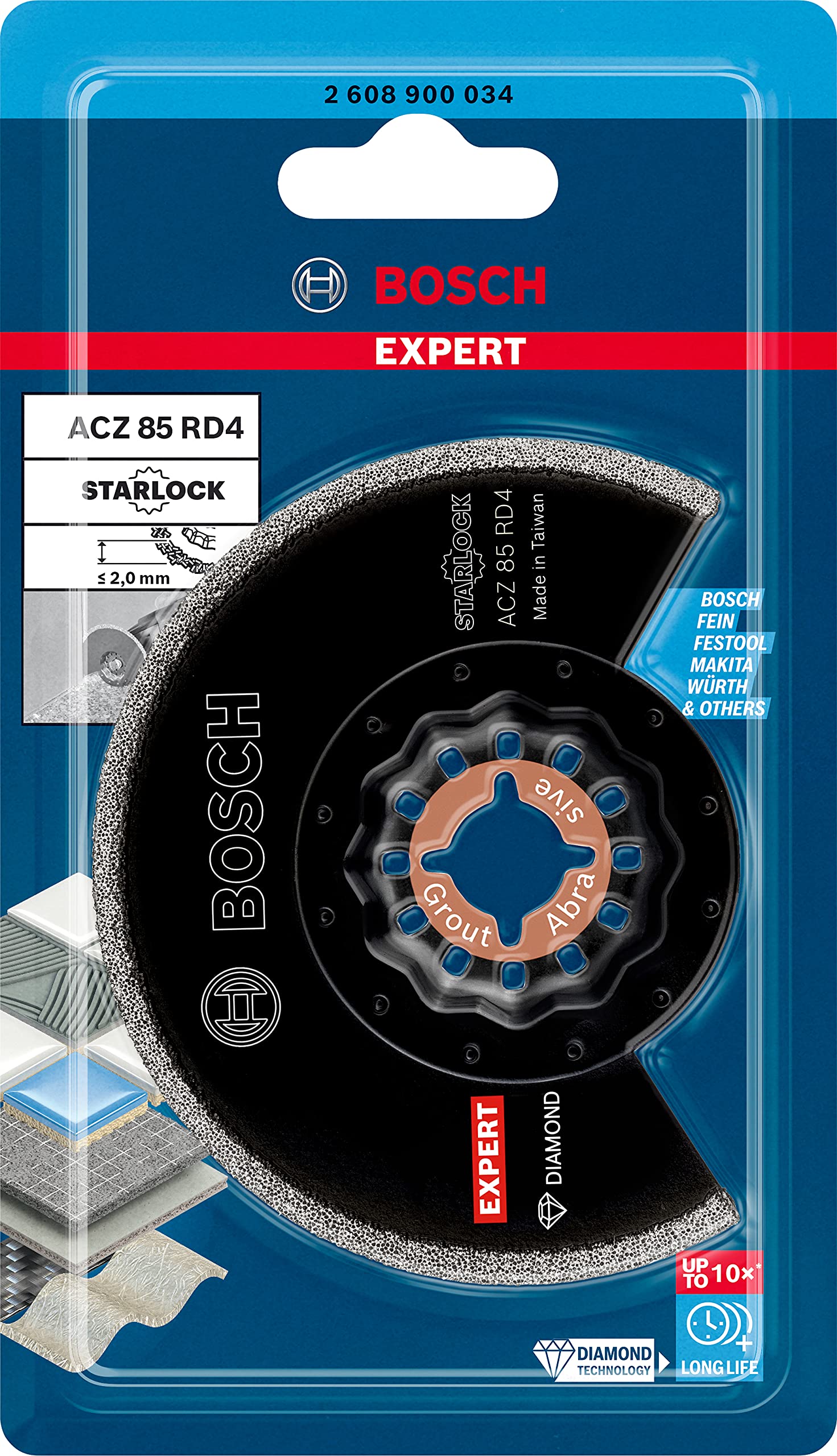 Bosch EXPERT ACZ 85 RD4 lame multifonction diamant 85 mm