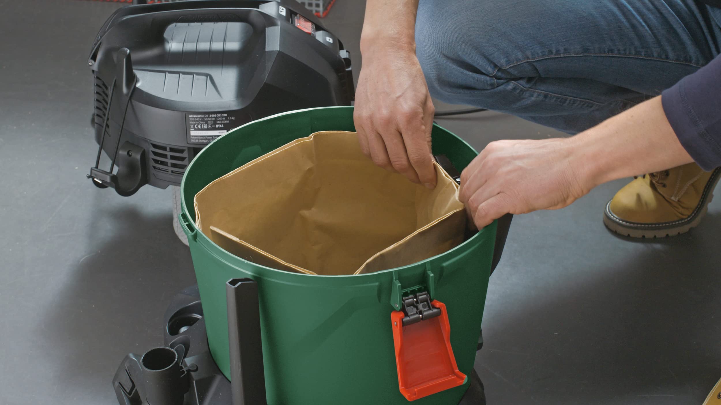 Bosch sac aspirateur papier AdvancedVac 18V-8 aspiration sèche