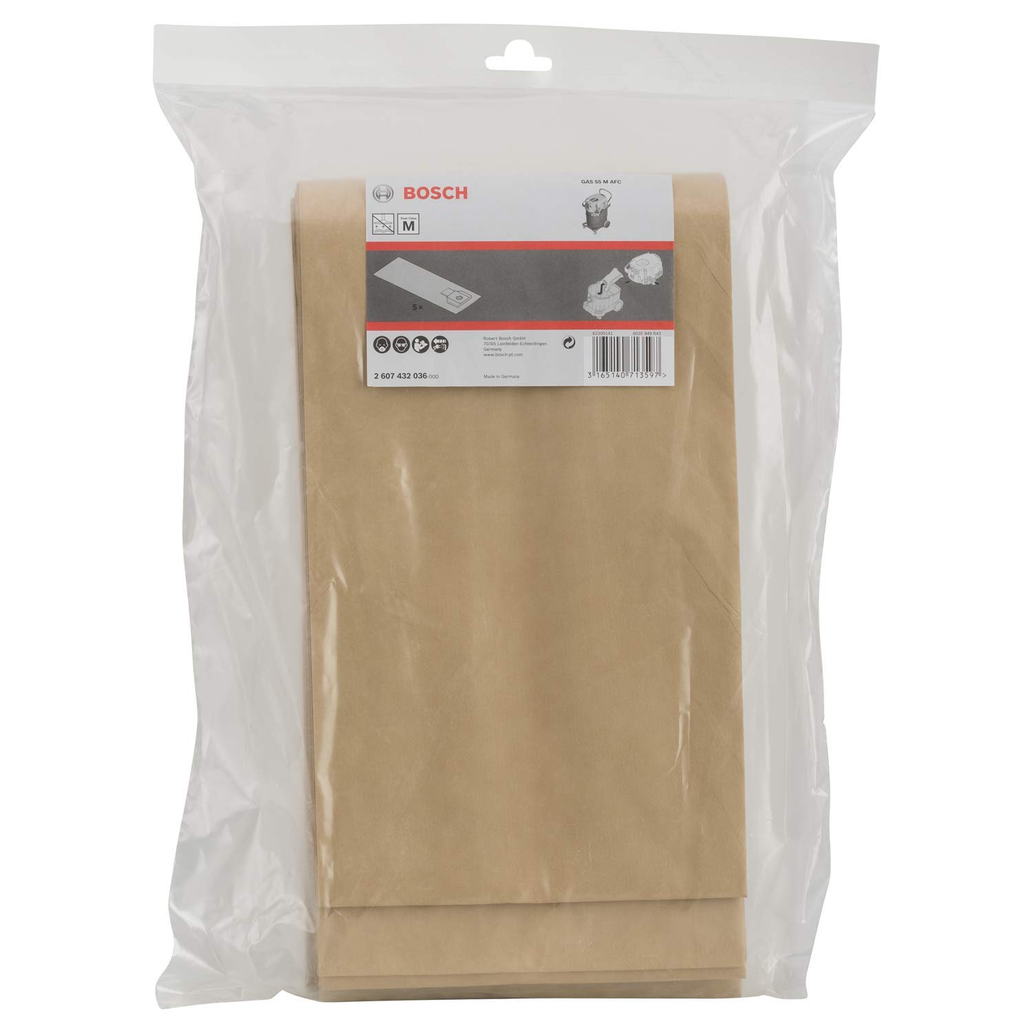 Bosch sac-filtre papier aspirateur GAS 35 lot 5