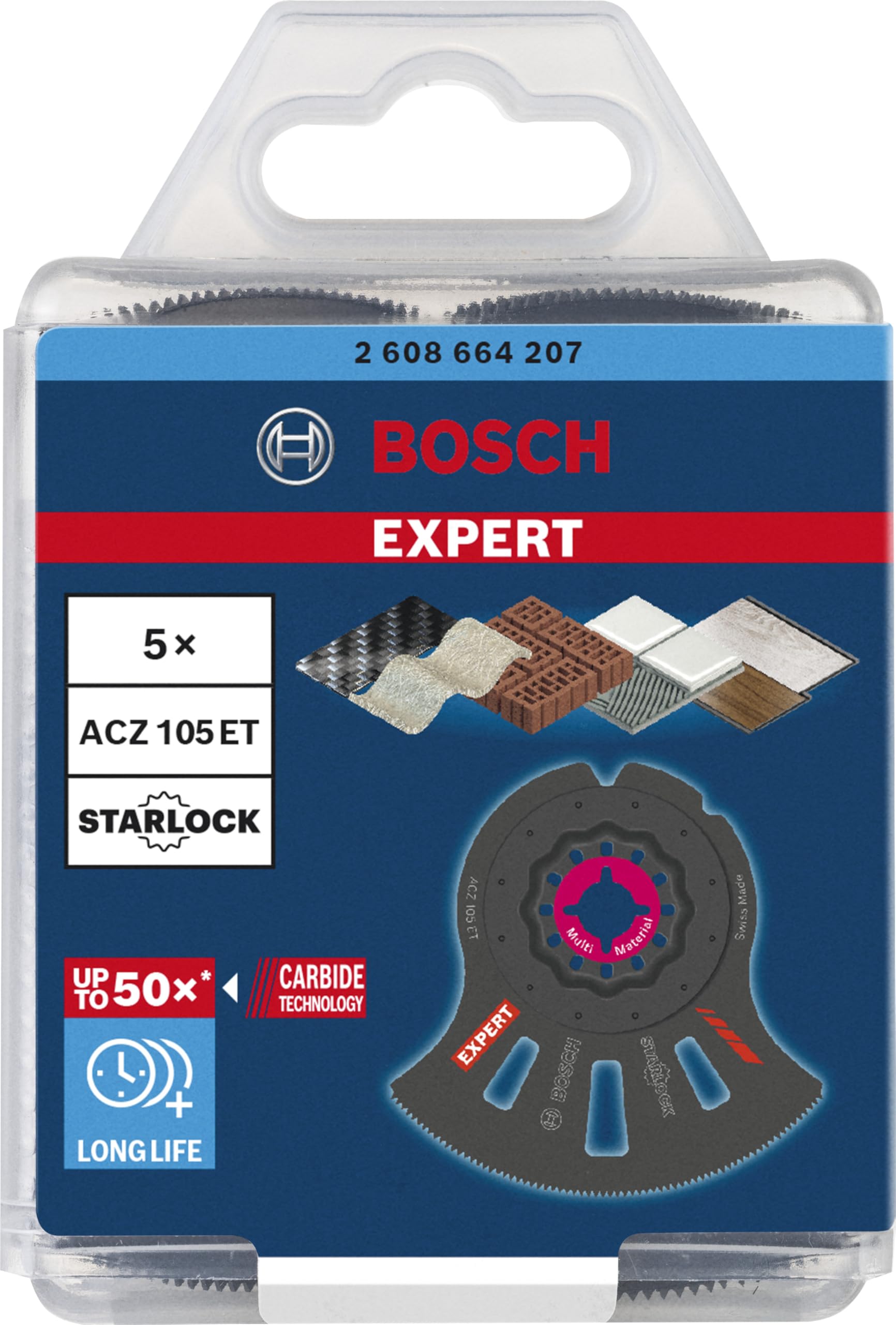 Bosch EXPERT ACZ 105 ET Lame multifonction lot 5