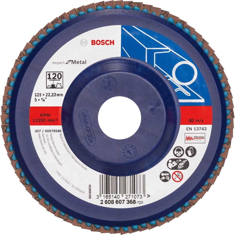Bosch X551 Plateau à lamelles 125 mm grain 120 métal