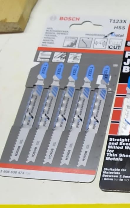 Bosch PRO T123XF lame scie sauteuse métal x5