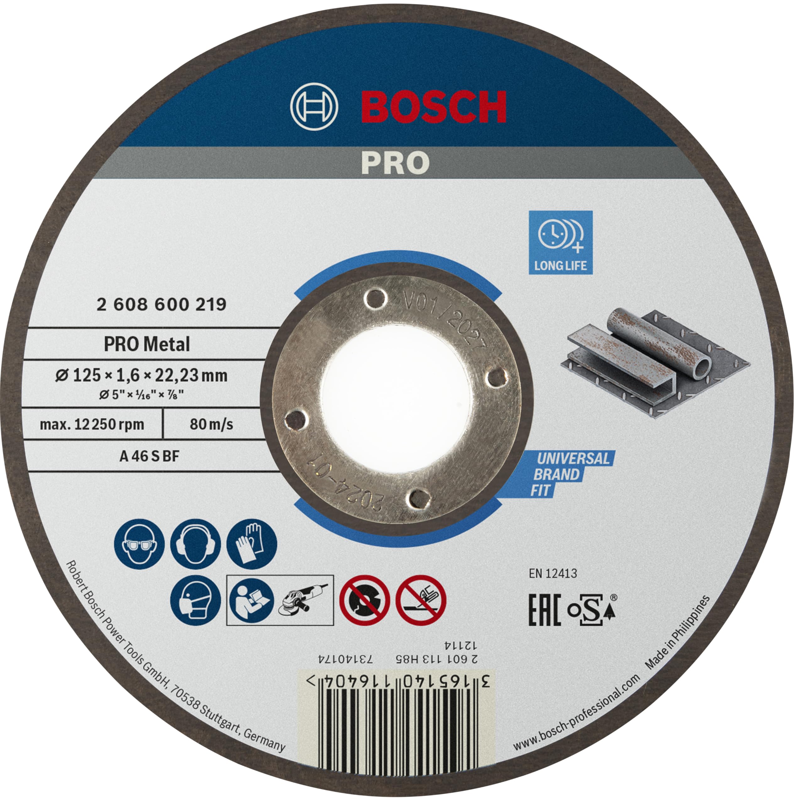 Bosch PRO Metal disque à tronçonner métal 125 mm