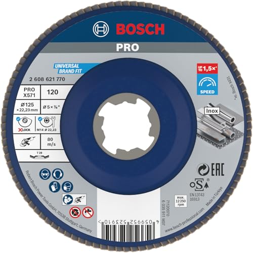 Bosch PRO X571 plateau lamelles 125mm G120 X-Lock
