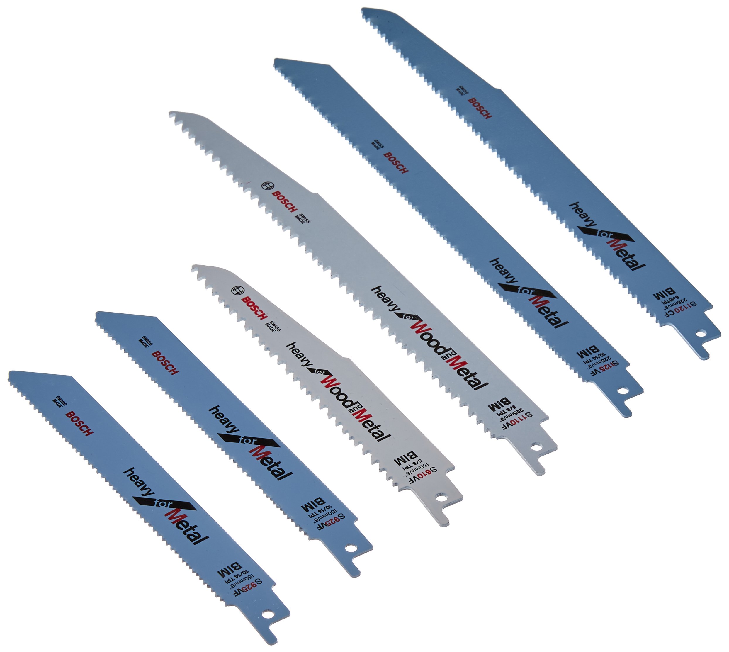 Bosch PRO Demolition coffret lames scie sabre 12 pcs métal
