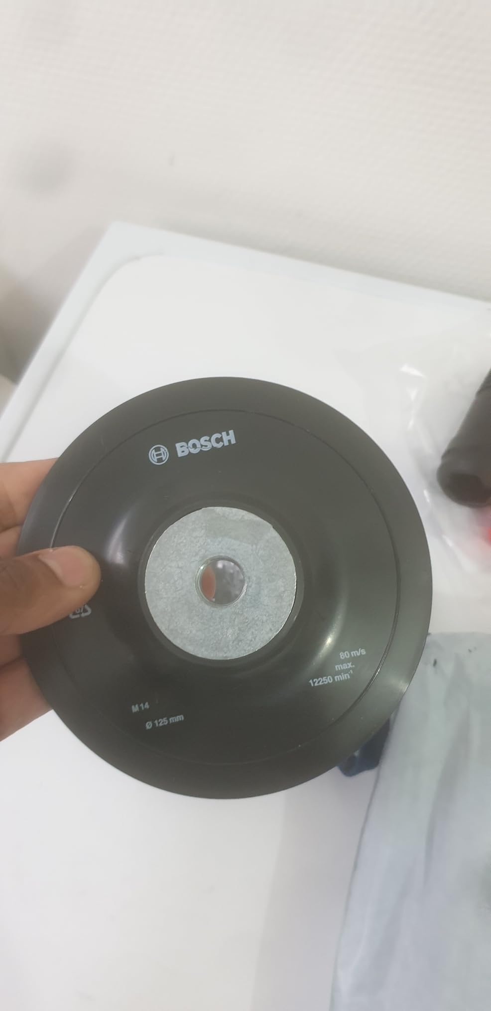 Bosch Abrasifs plateau ponçage 125 mm M14 gris