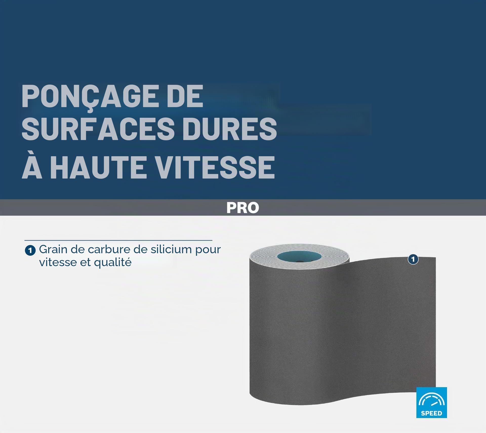 Bosch PRO C355 Rouleau abrasif 93 mm grain 120 5 m