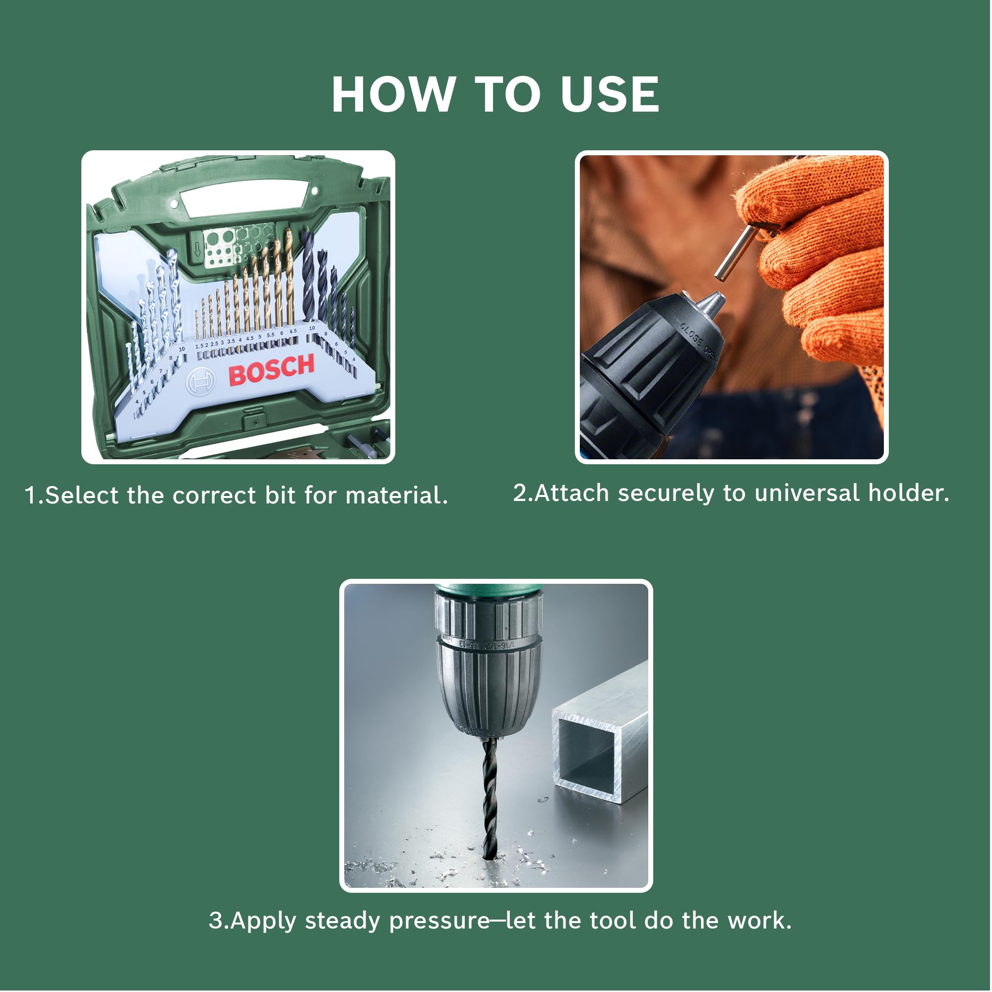 Bosch X-Line coffret forets embouts 50 pièces titane