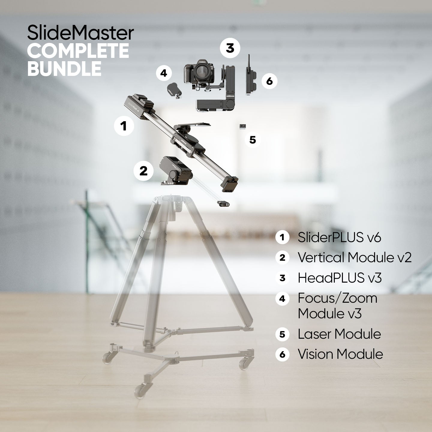 Edelkrone SlideMaster Essentials kit slider HeadPLUS