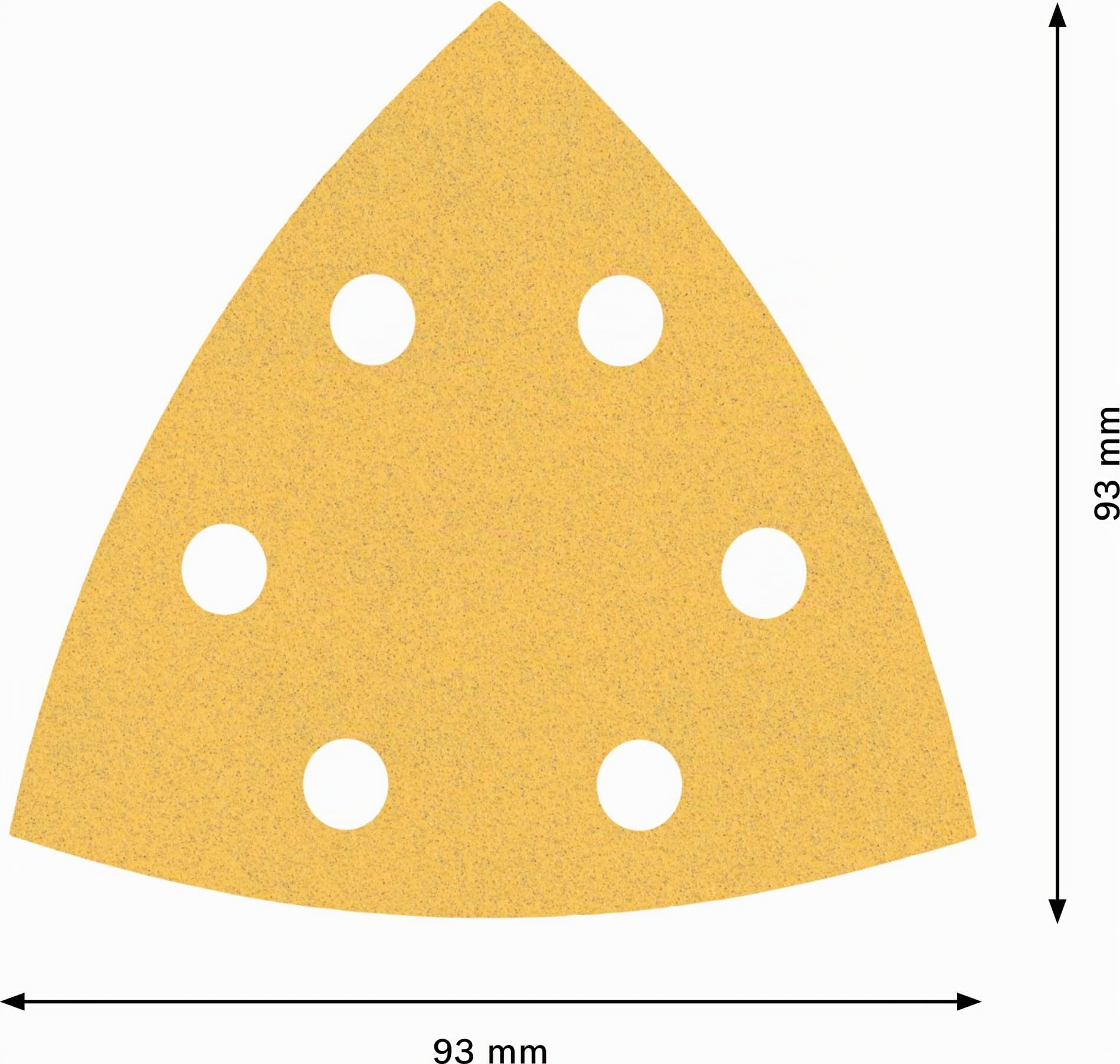 Bosch EXPERT C470 feuille abrasive delta 93 mm G120 x5
