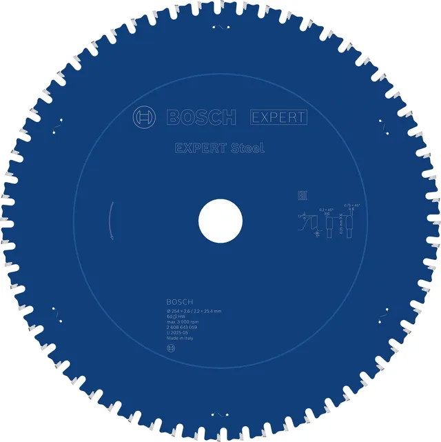 Bosch EXPERT Steel lame scie circulaire 254 mm 60 dents