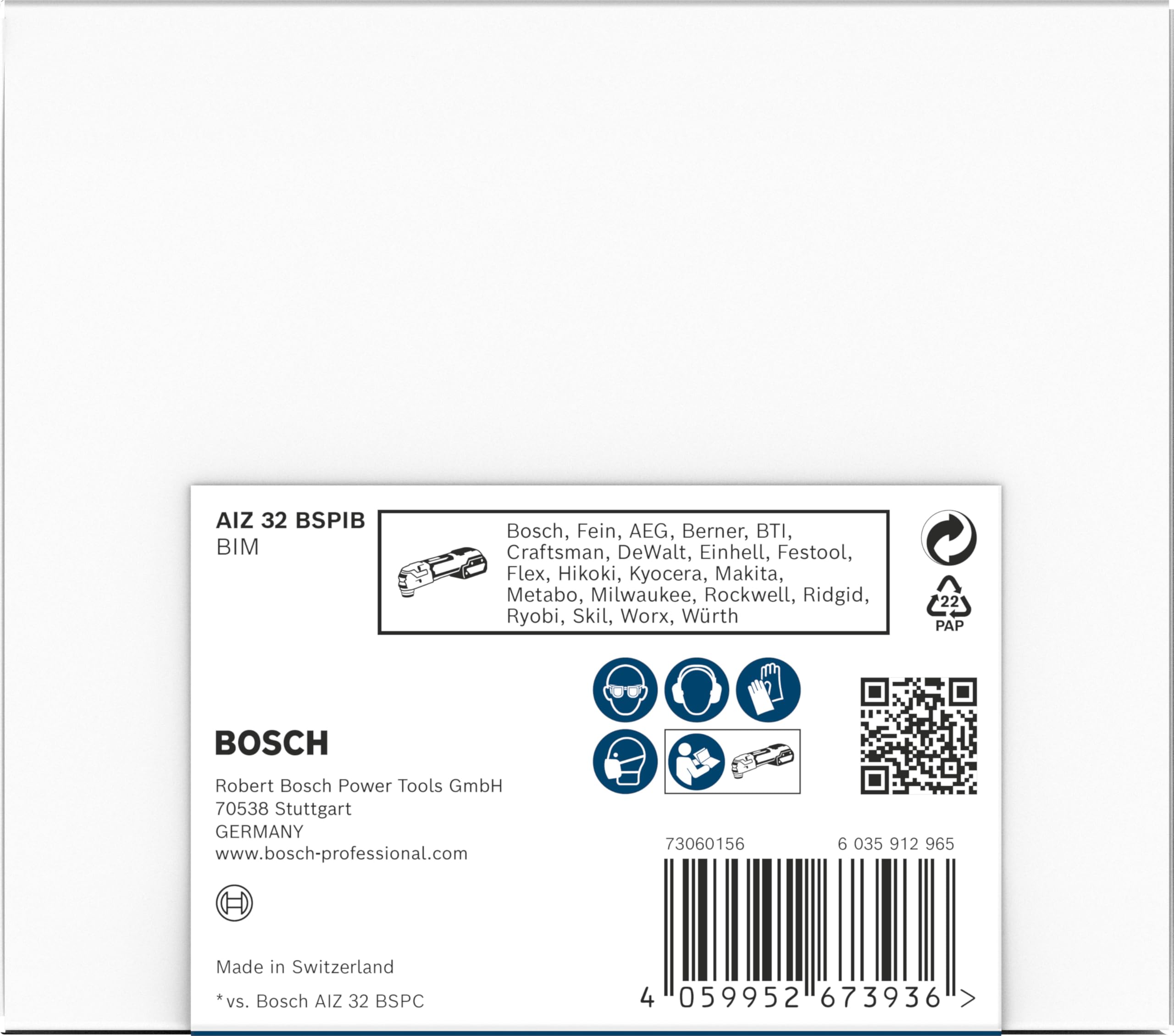 Bosch PRO AIZ 32 BSPIB lame plongeante 32 mm 50 pcs
