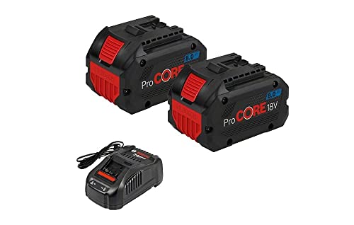 Bosch ProCORE18V set 2 batteries 8.0Ah + GAL 1880 CV