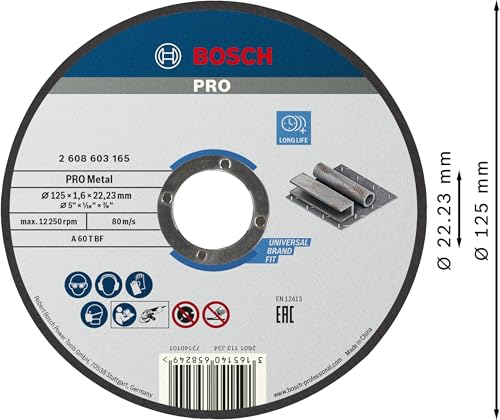 Bosch PRO Metal disque à tronçonner 125x1,6 mm