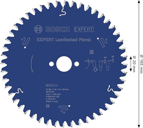 Bosch Expert Laminated Panel lame scie circulaire 165x20 T48