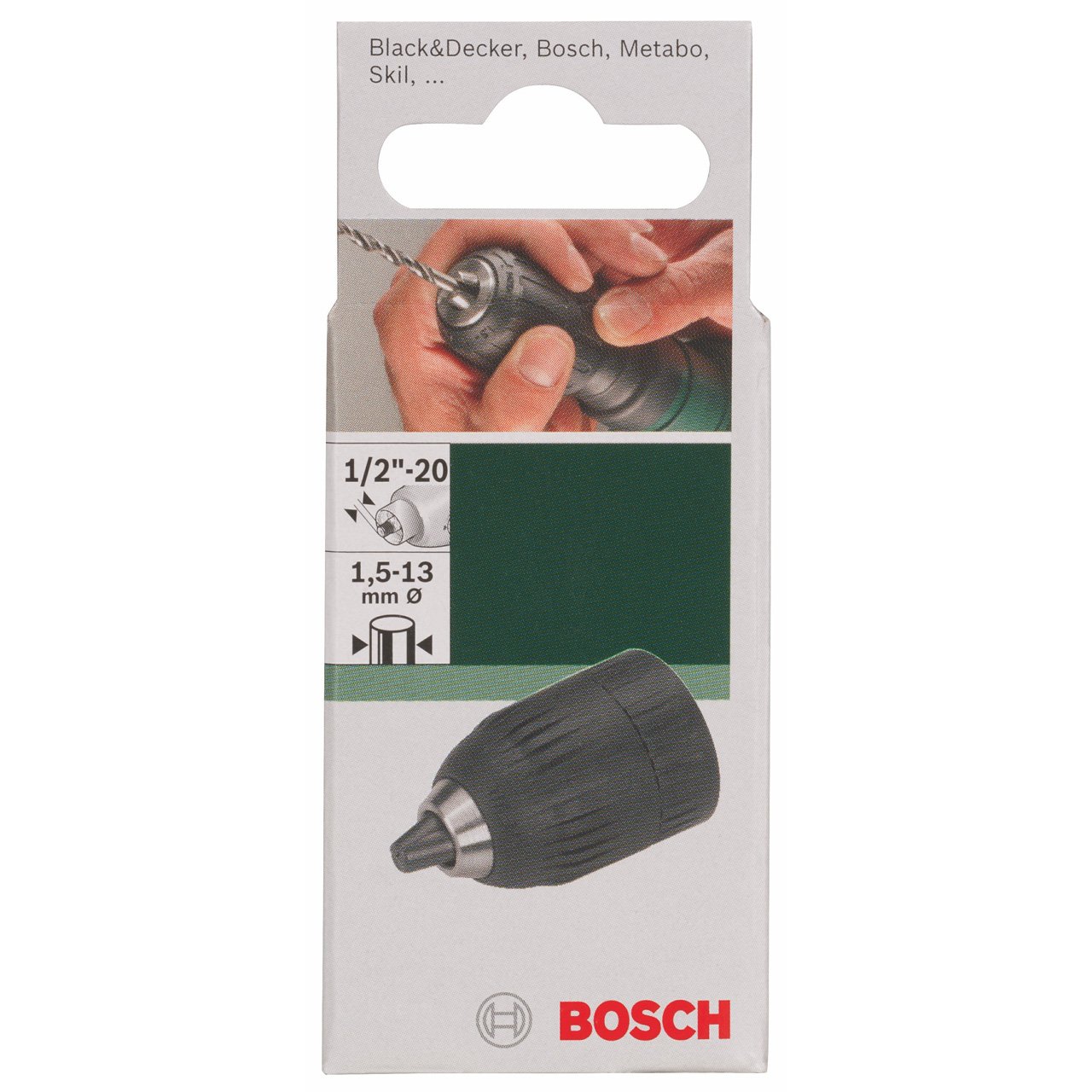 Bosch Accessoires divers mandrin 1,5-13 mm 1/2" x20 sans outil