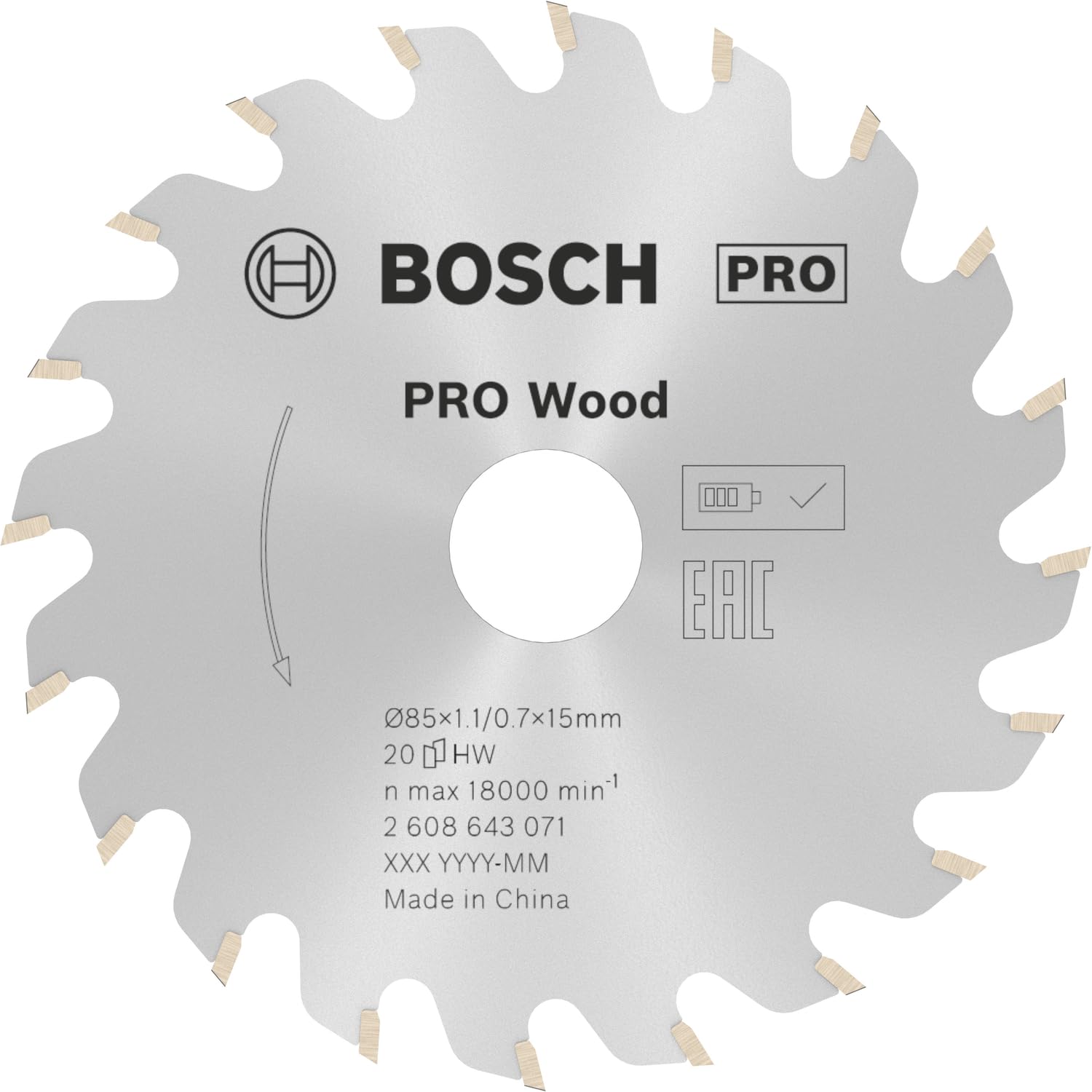 Bosch Optiline Wood lame circulaire 165 mm 36 dents