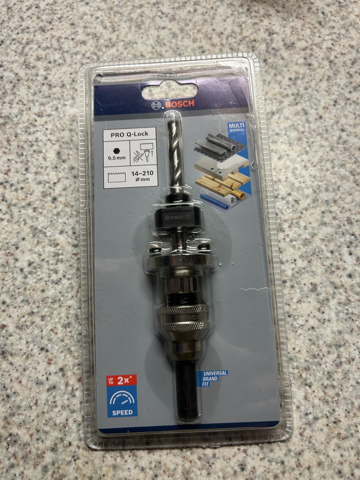 Bosch PRO Q-Lock adaptateur HEX scie trépan QC