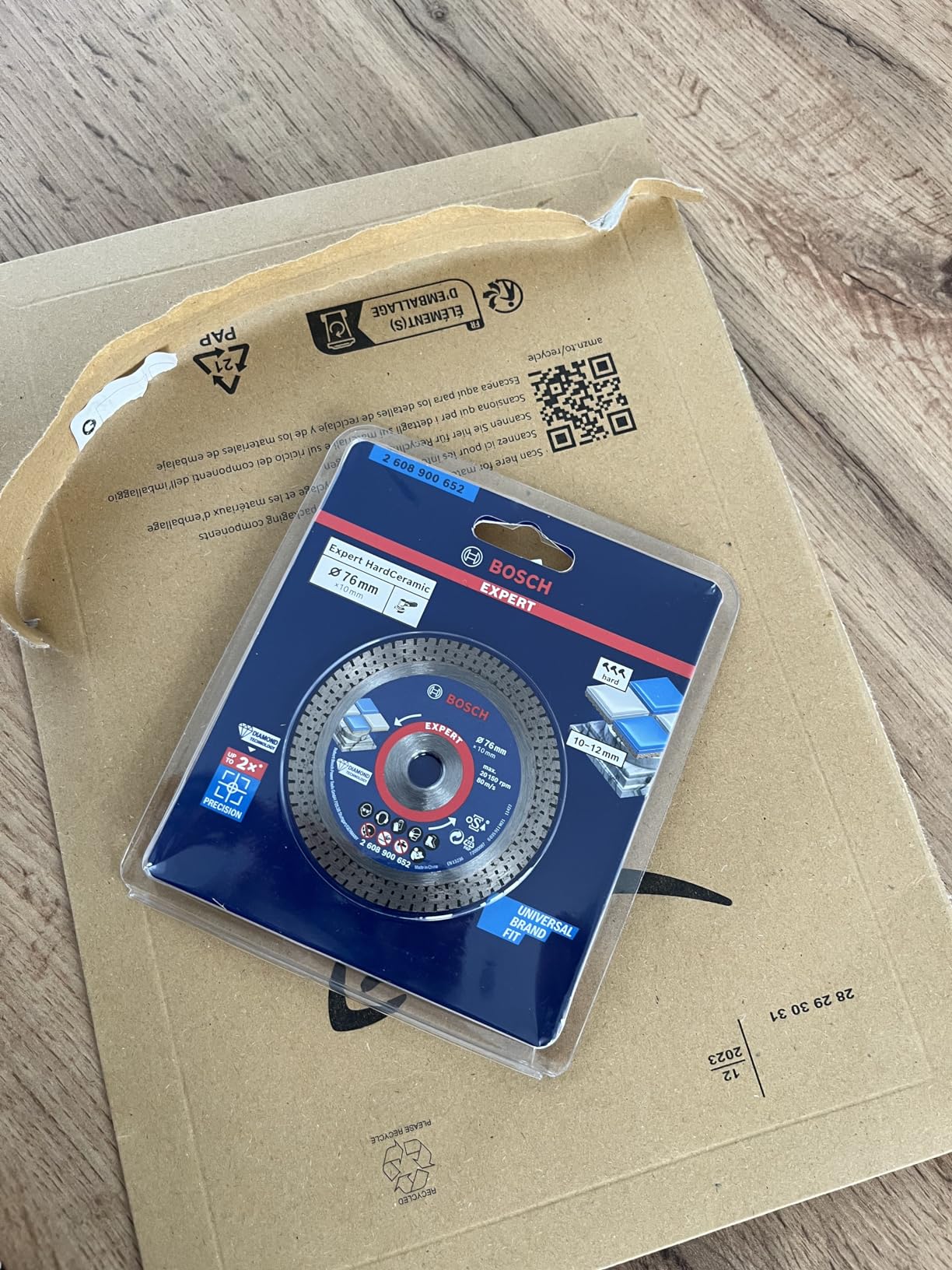 Bosch Expert HardCeramic disque diamant 76 mm carrelage dur