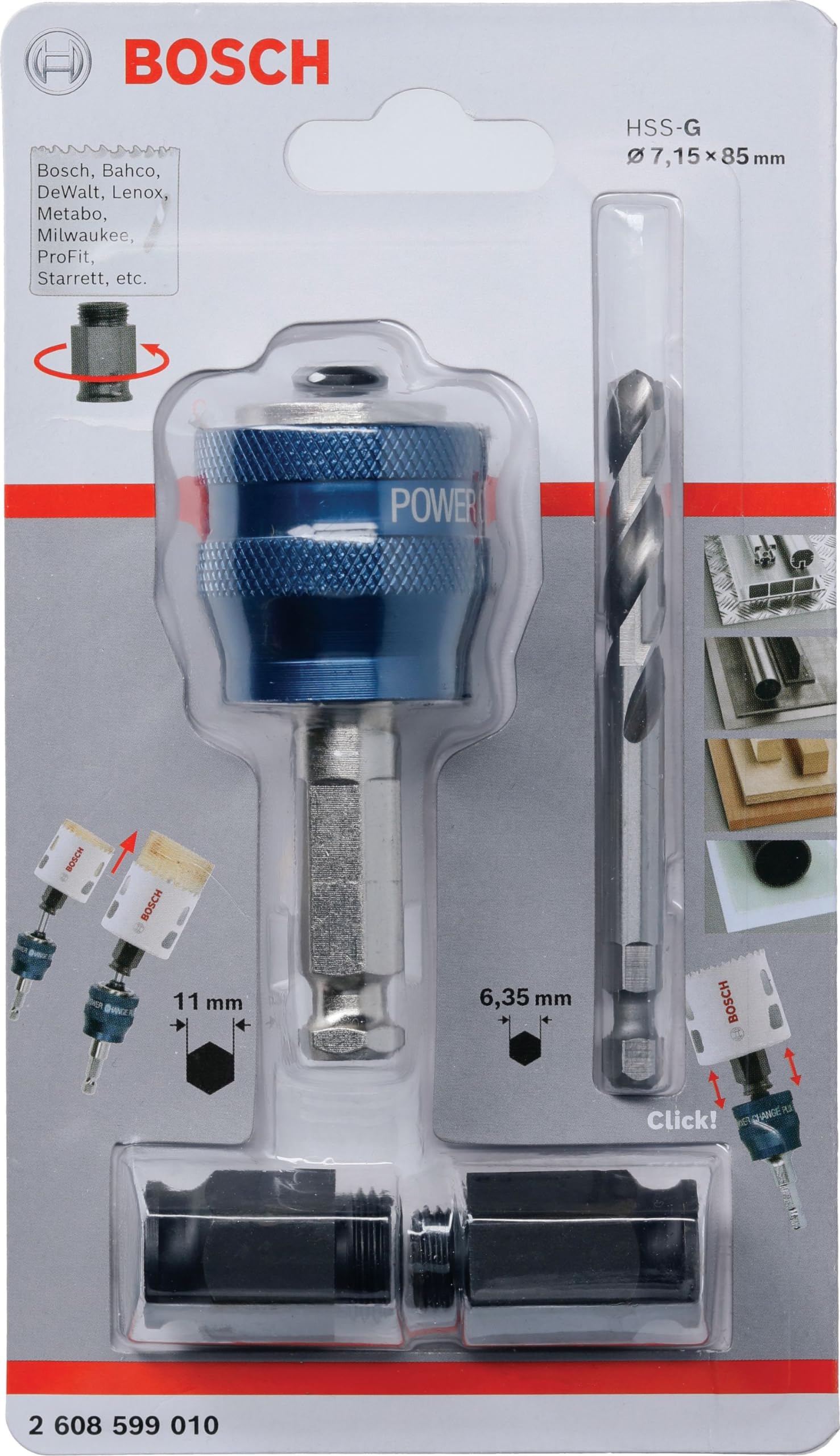 Bosch Power Change Plus kit démarrage scie cloche 4 pièces