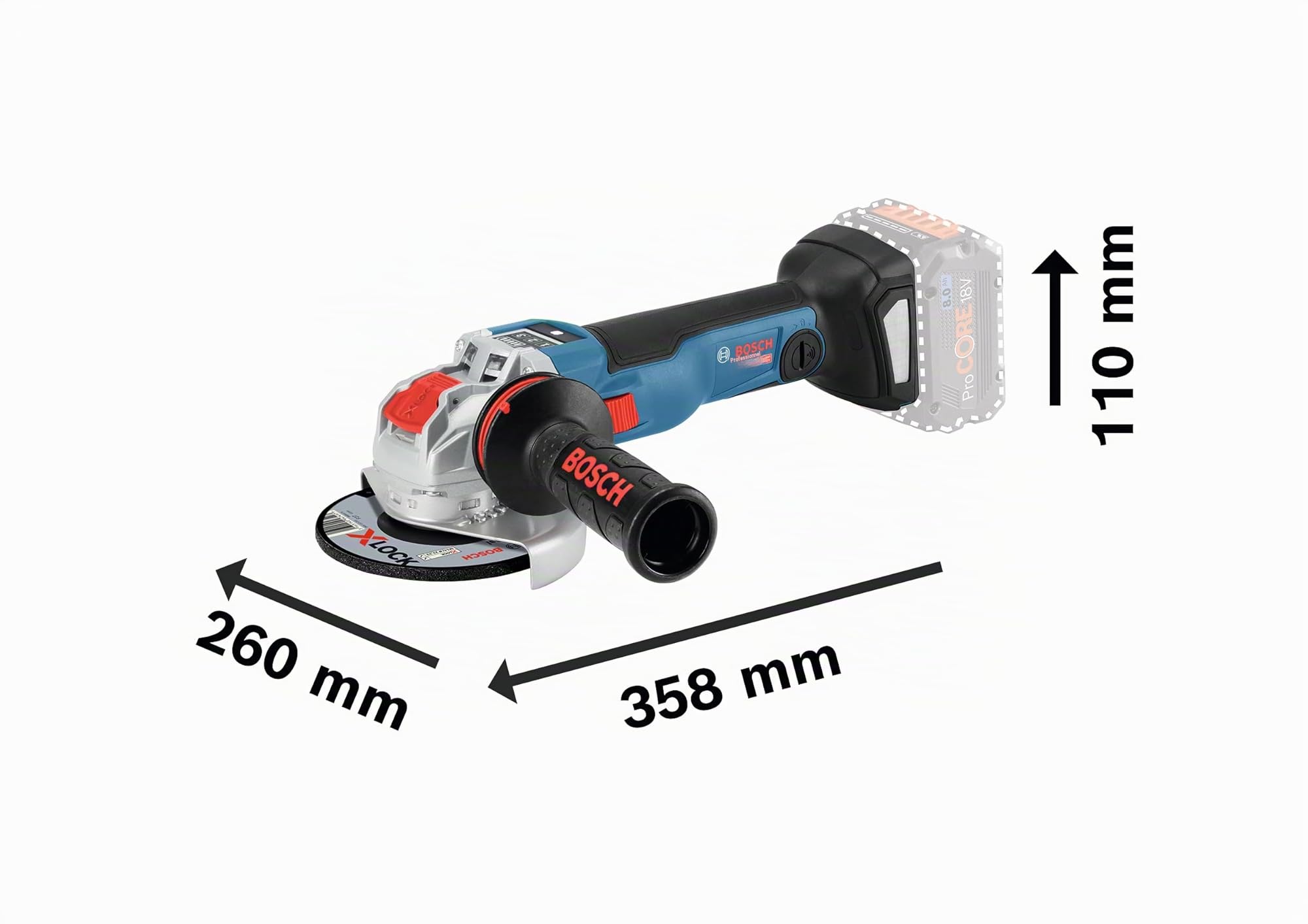 Bosch GWX 18V-10 PSC meuleuse angulaire 125 mm X-LOCK