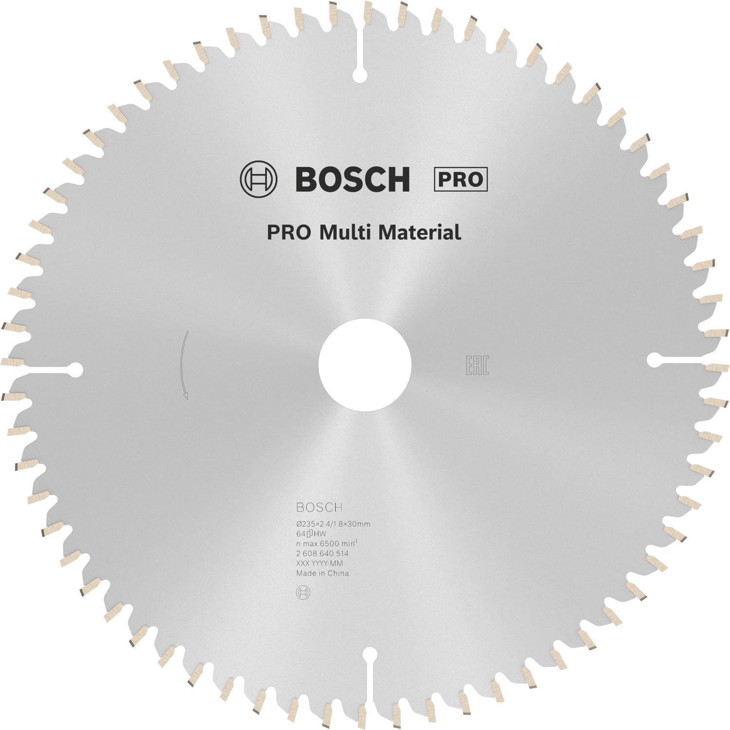 Bosch PRO Multi Material lame scie circulaire 235 mm alu plastique