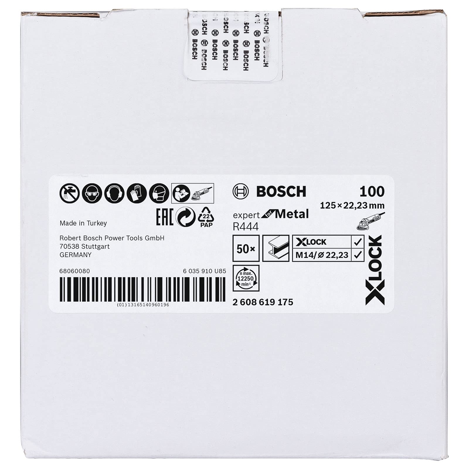 Bosch Expert Disque fibre métal 125 mm grain 36 X-LOCK