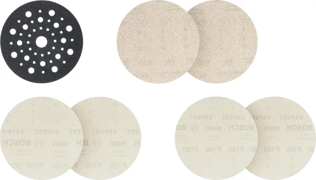 Bosch Expert M480 kit 7 filets ponçage 125 mm bois