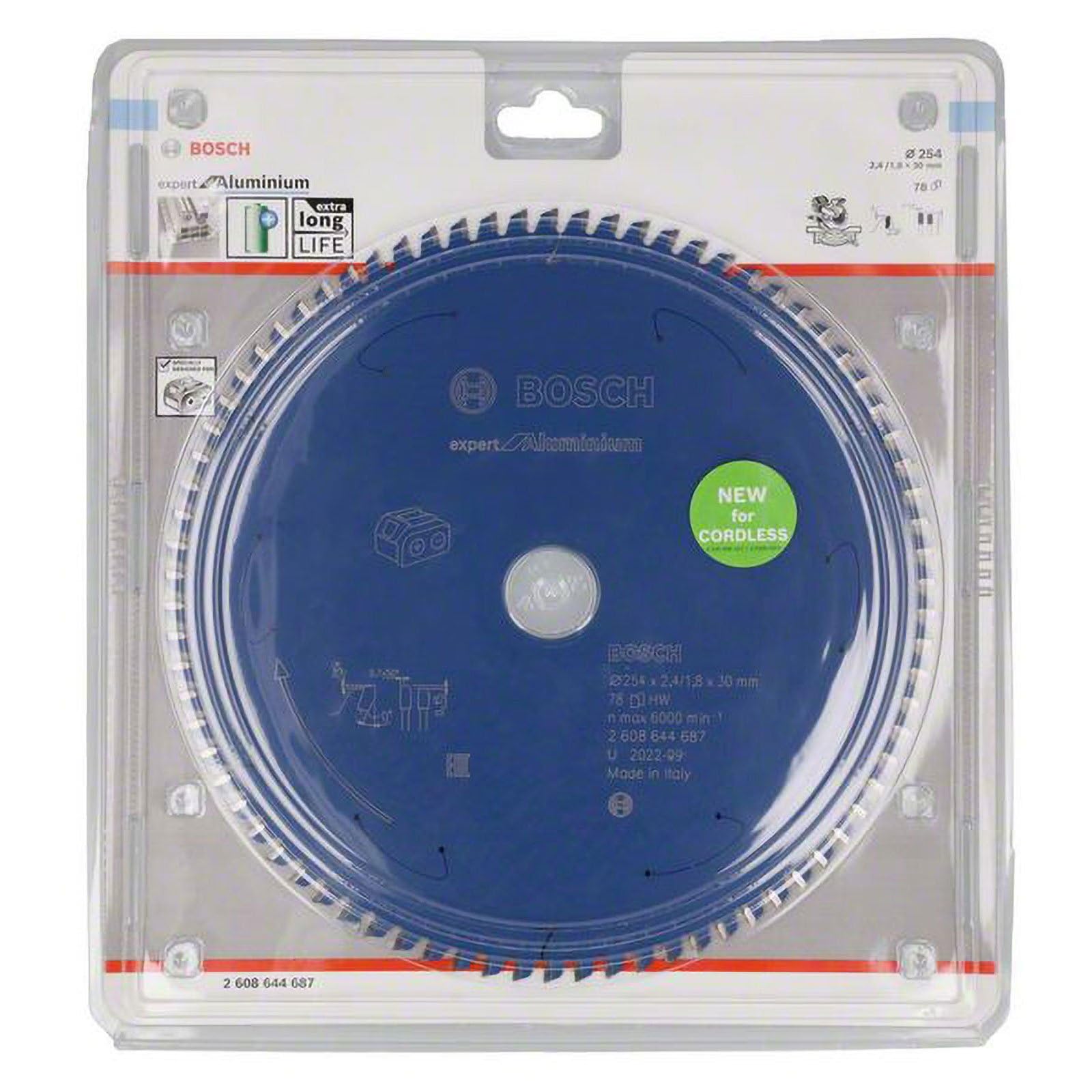 Bosch Expert for Aluminium lame 254x30 78 dents alu