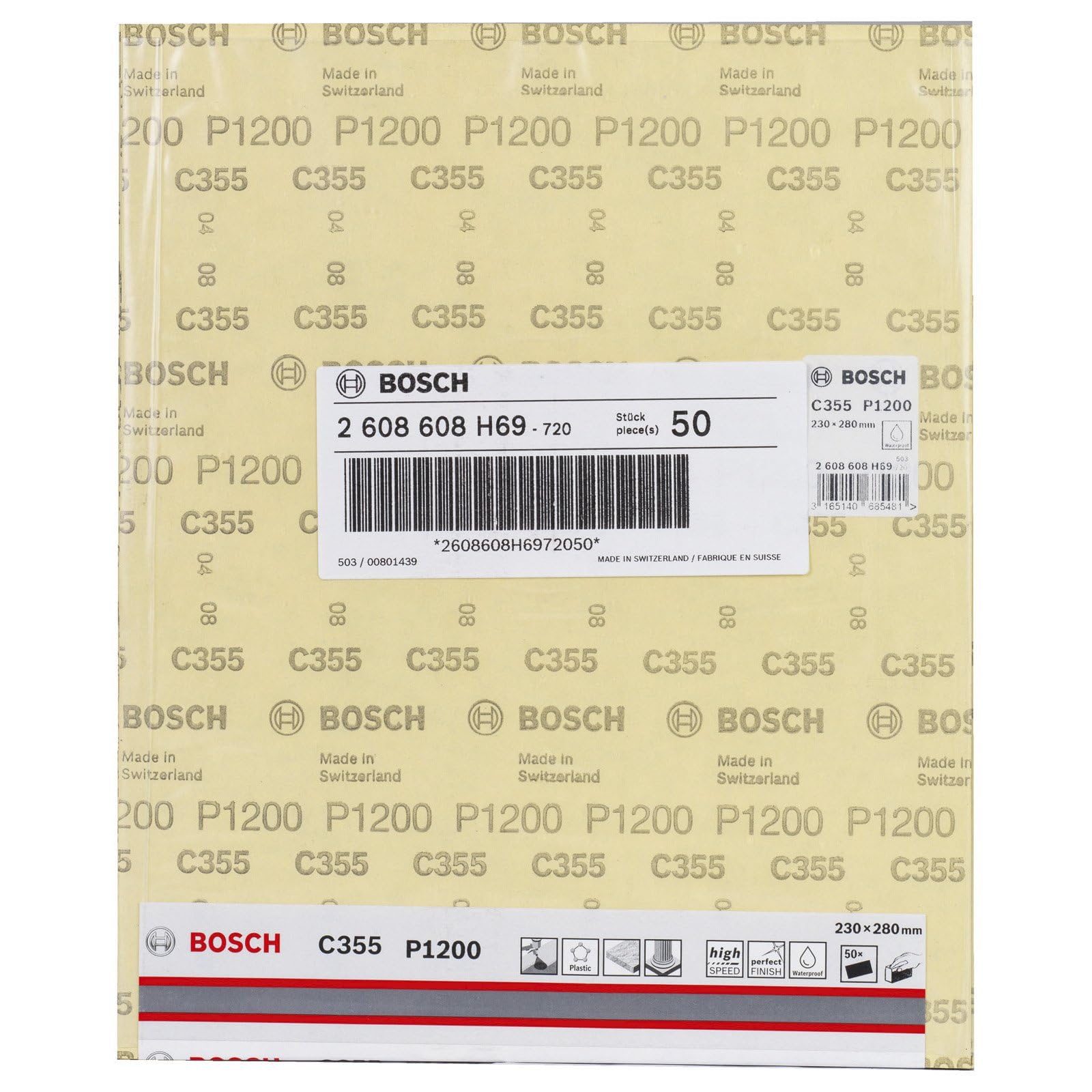 Bosch PRO C355 feuille abrasive 230x280 mm grain 1200