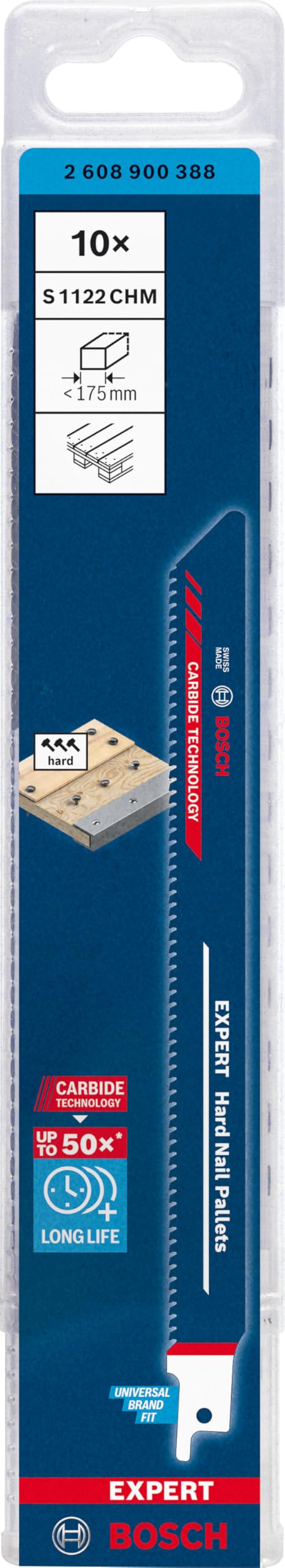 Bosch Expert S1122CHM lame scie sabre lot 10 palette