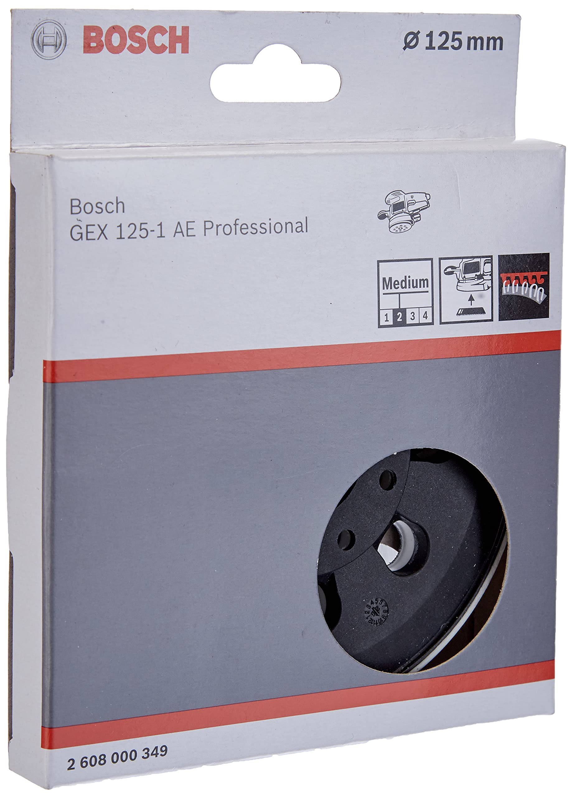 Bosch Abrasifs 2608000349 plateau ponçage 125 mm mi-dur
