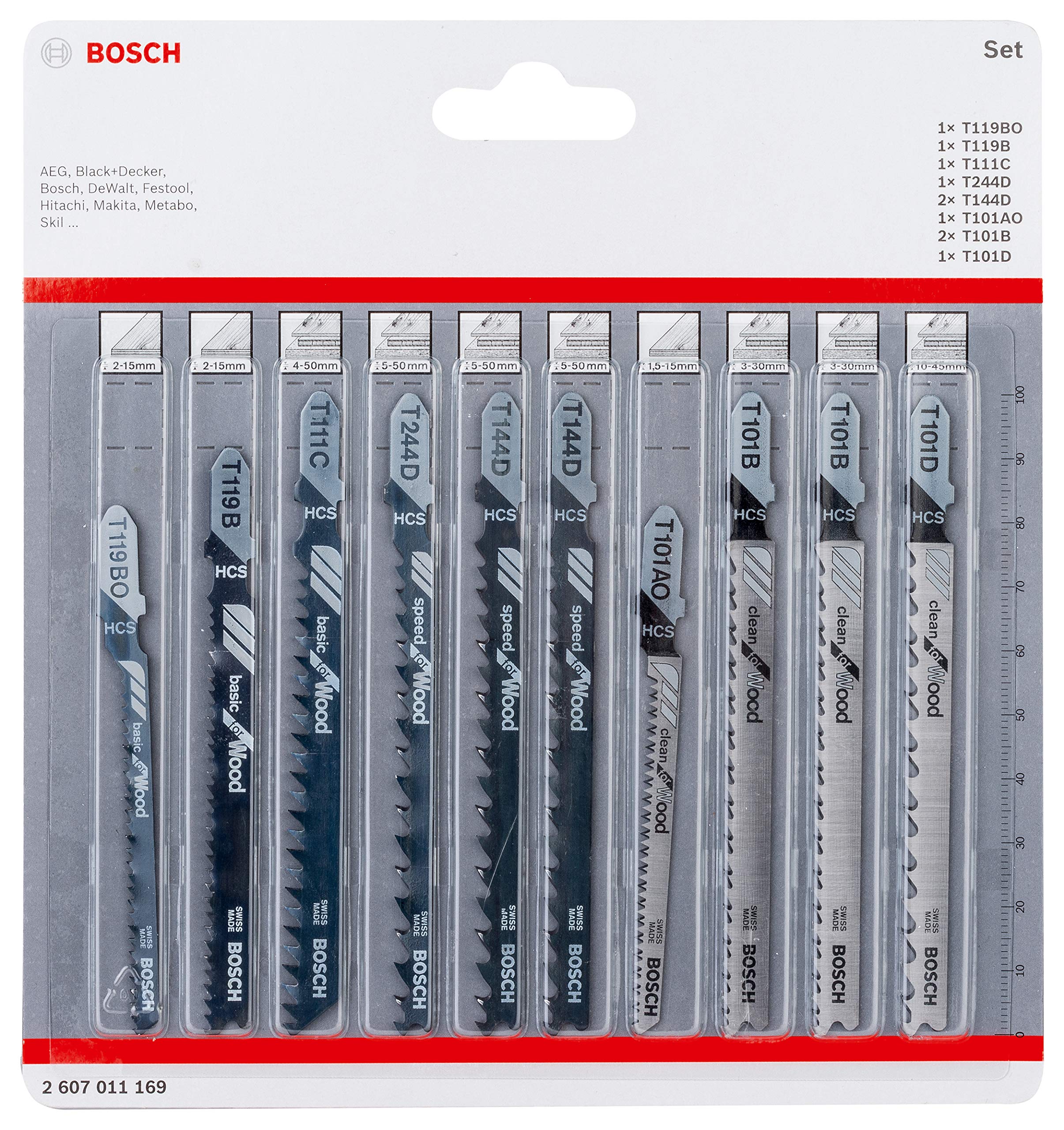 Bosch Basic set 30 lames scie sauteuse bois métal