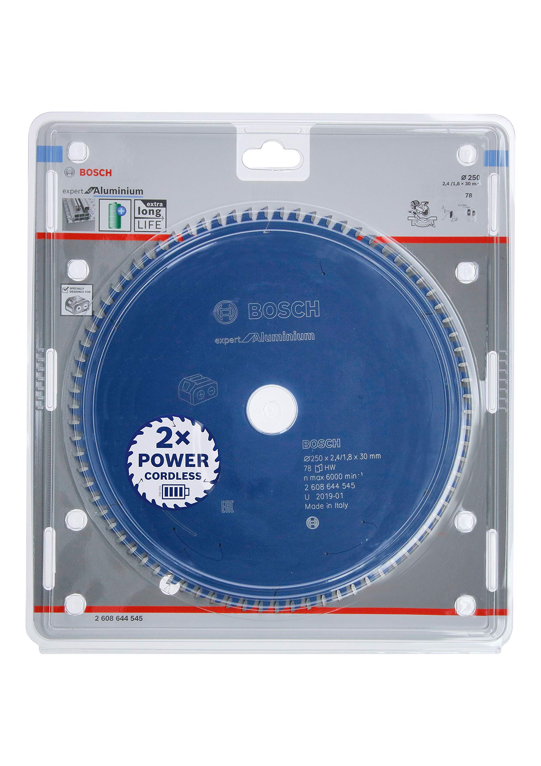 Bosch Expert for Aluminium lame 254x30 78 dents alu