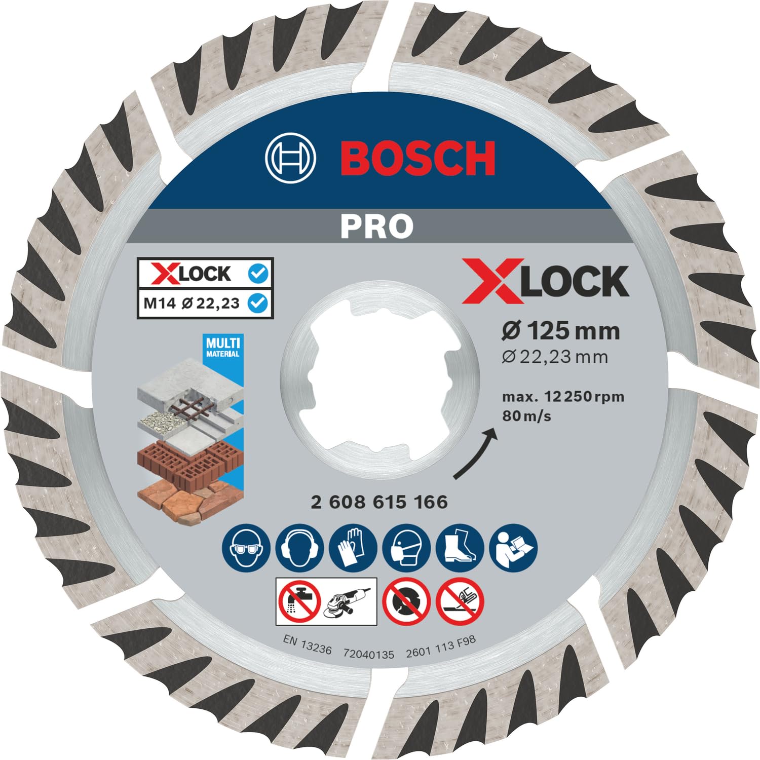 Bosch PRO Multi Material disque diamant 125 mm béton