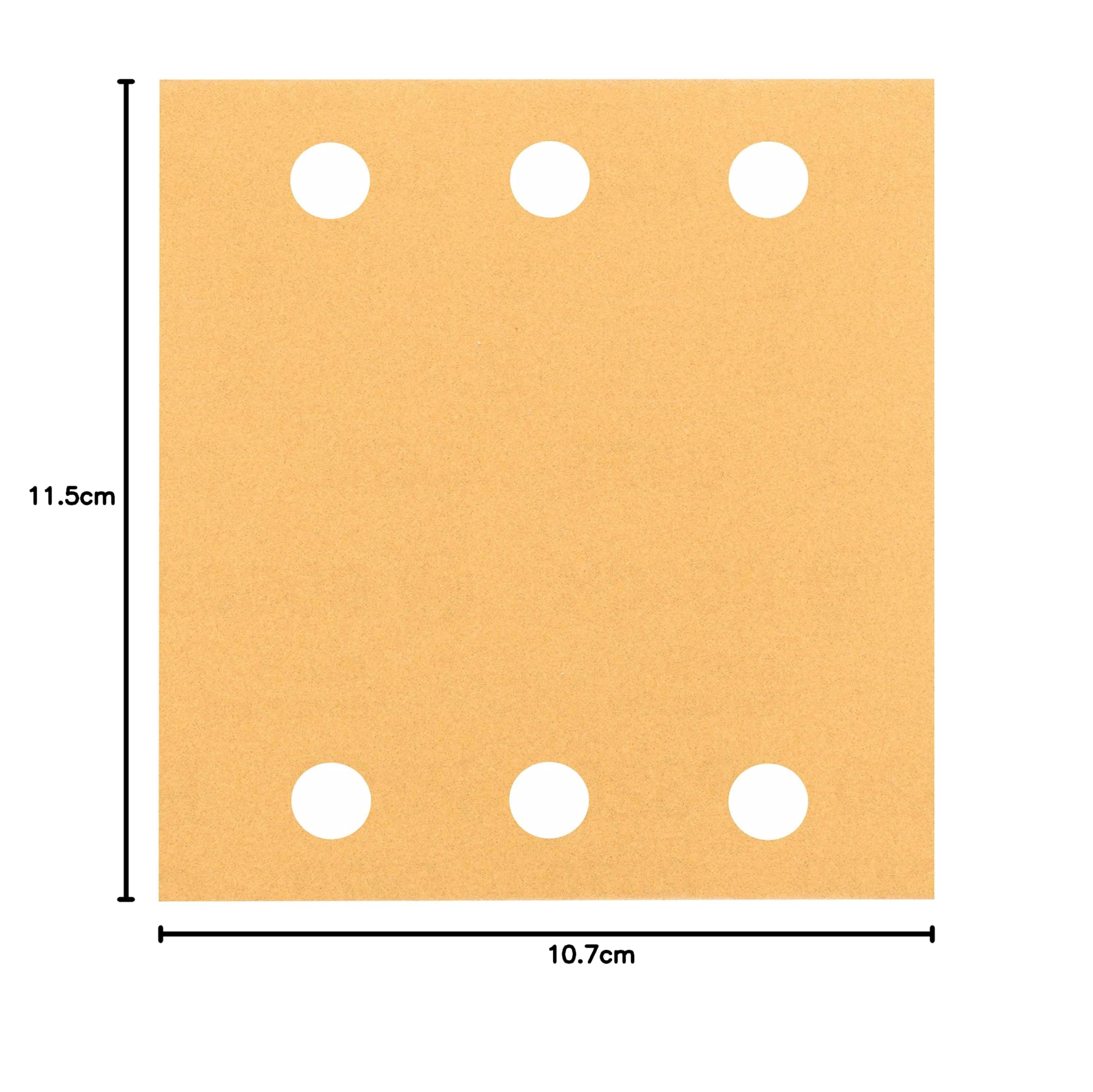 Bosch Feuille abrasive 115x107 mm grain 120 lot 10 bois