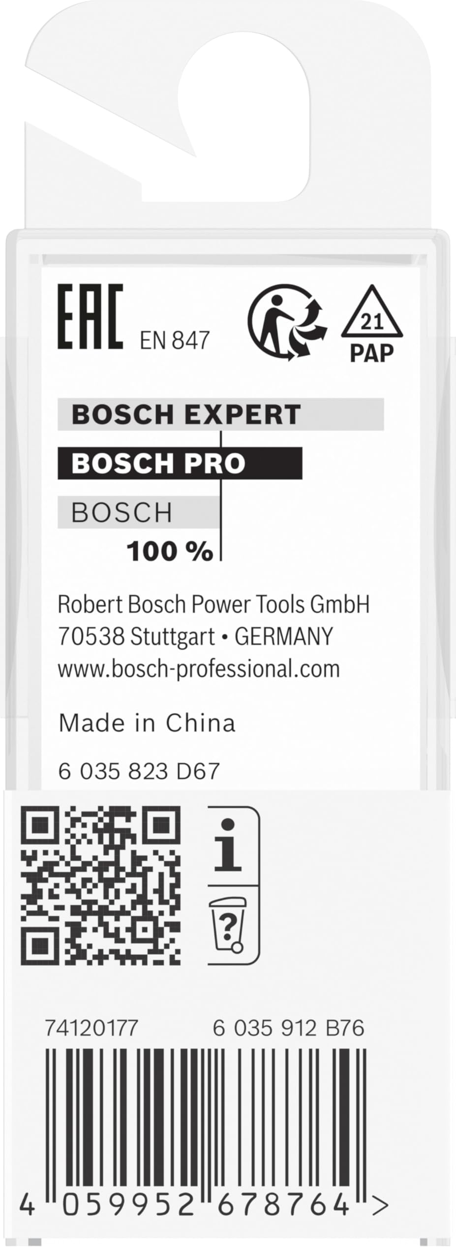 Bosch PRO Fraise à Rainurer Droite Ø14 mm Queue 8 mm Carbure
